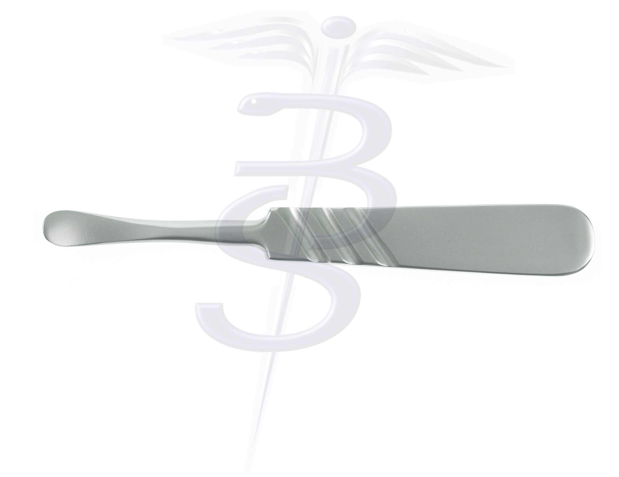 Fickling Periosteal Elevator 9mm Wide Overall Length 130mm - Bolton Surgical