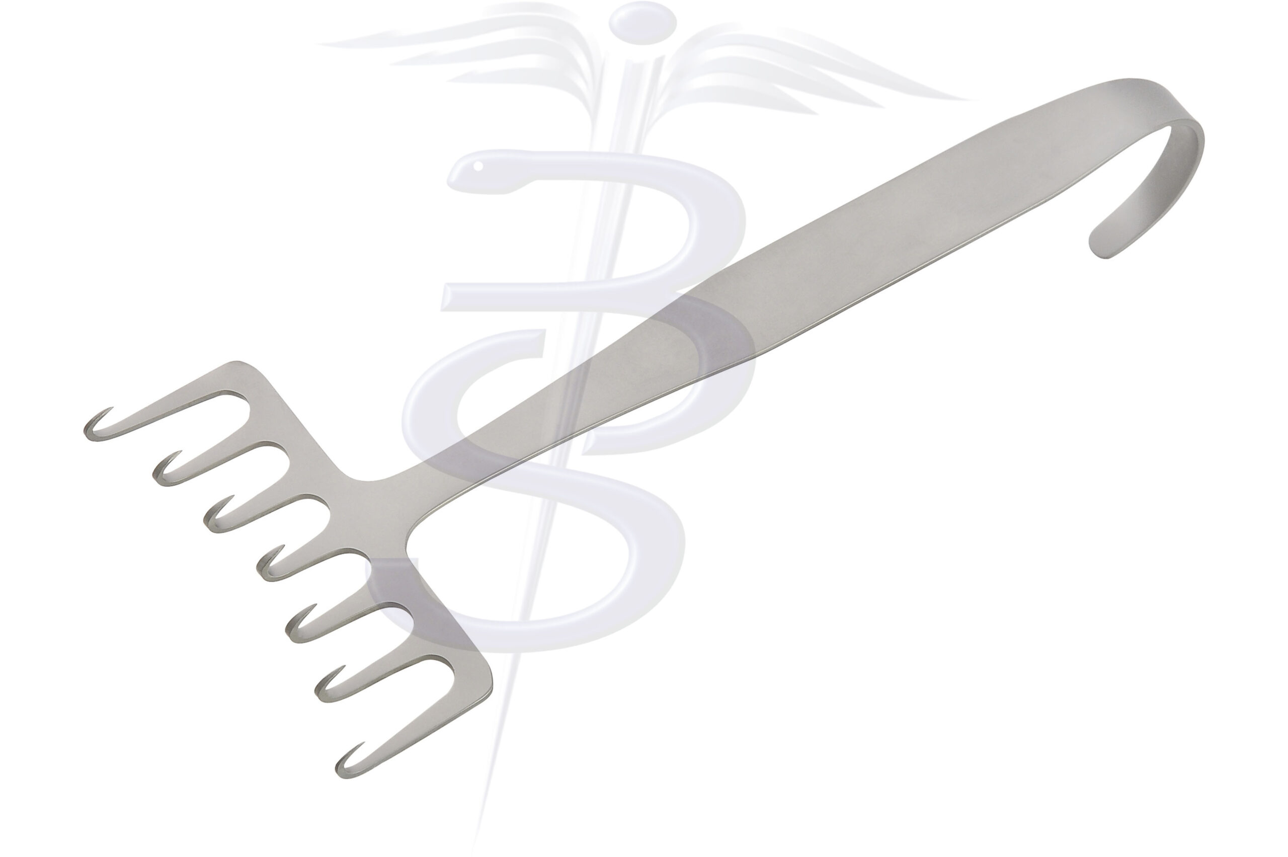 Coronal Lift Retractor 6 Prong 150mm Wide Length 210mm - Bolton Surgical