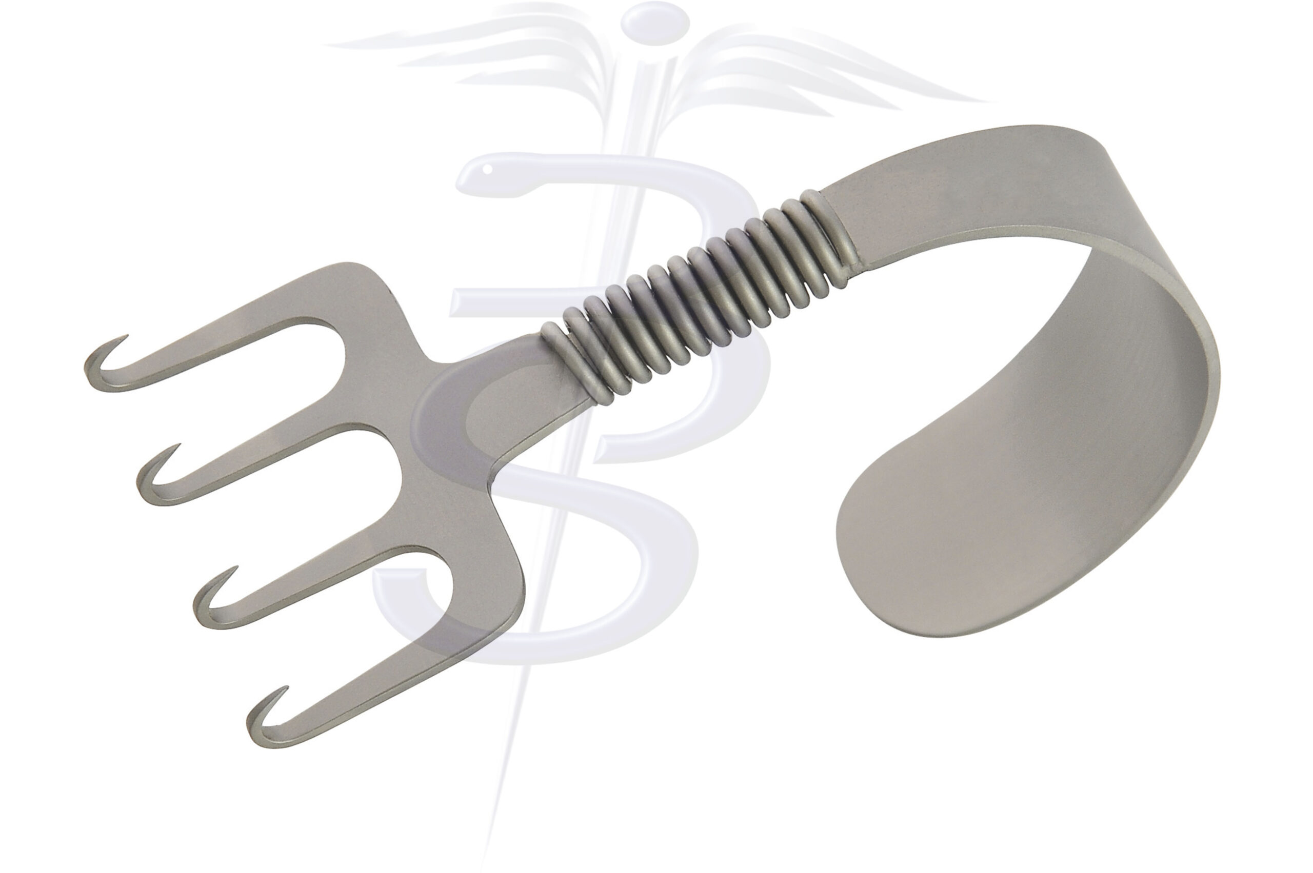Gorney Rake Retractor with Spring Neck Fork Width 38mm Overall Length 75mm - Bolton Surgical