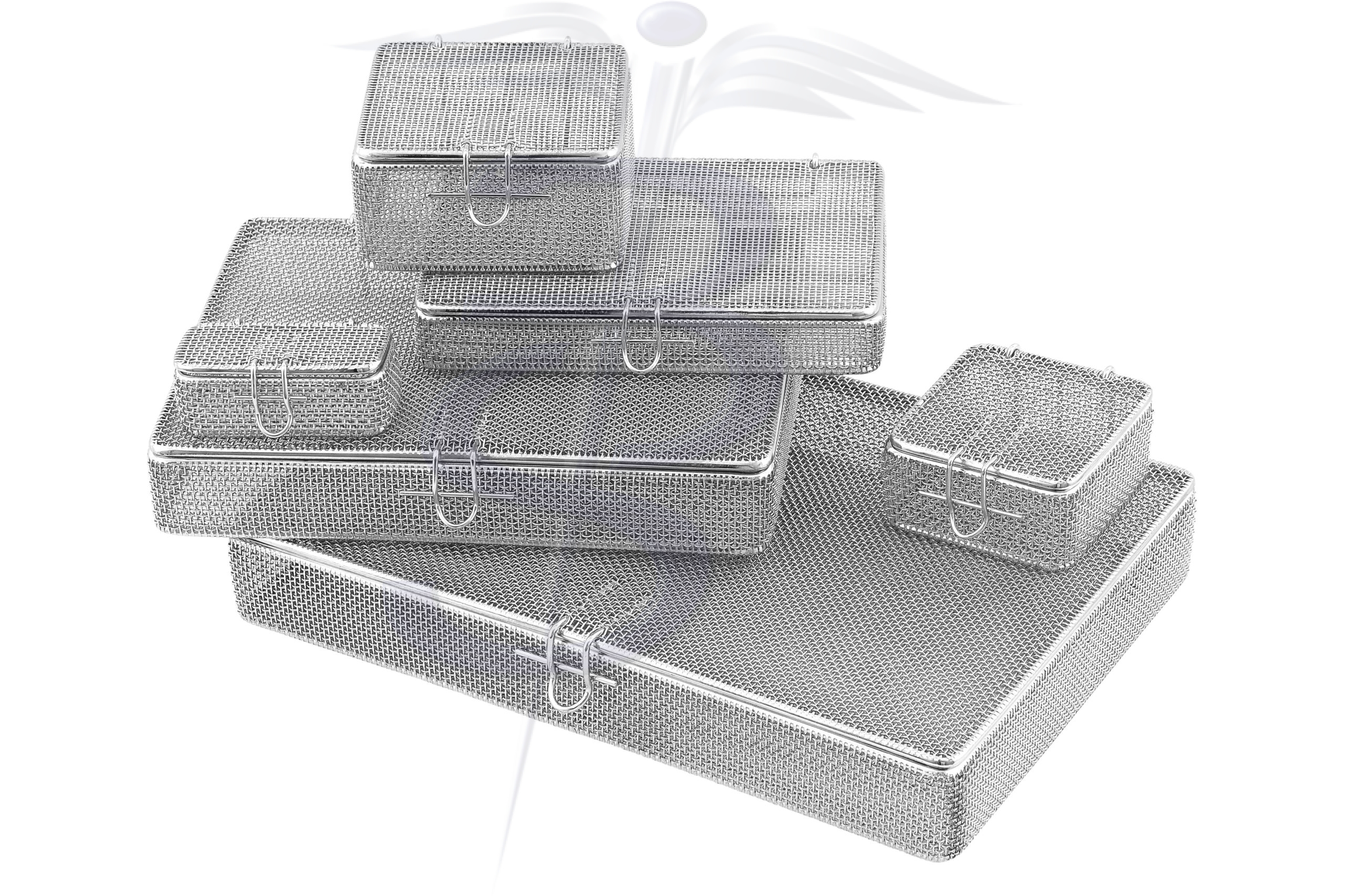 Fine Wire Mesh Basket with Lid - Bolton Surgical