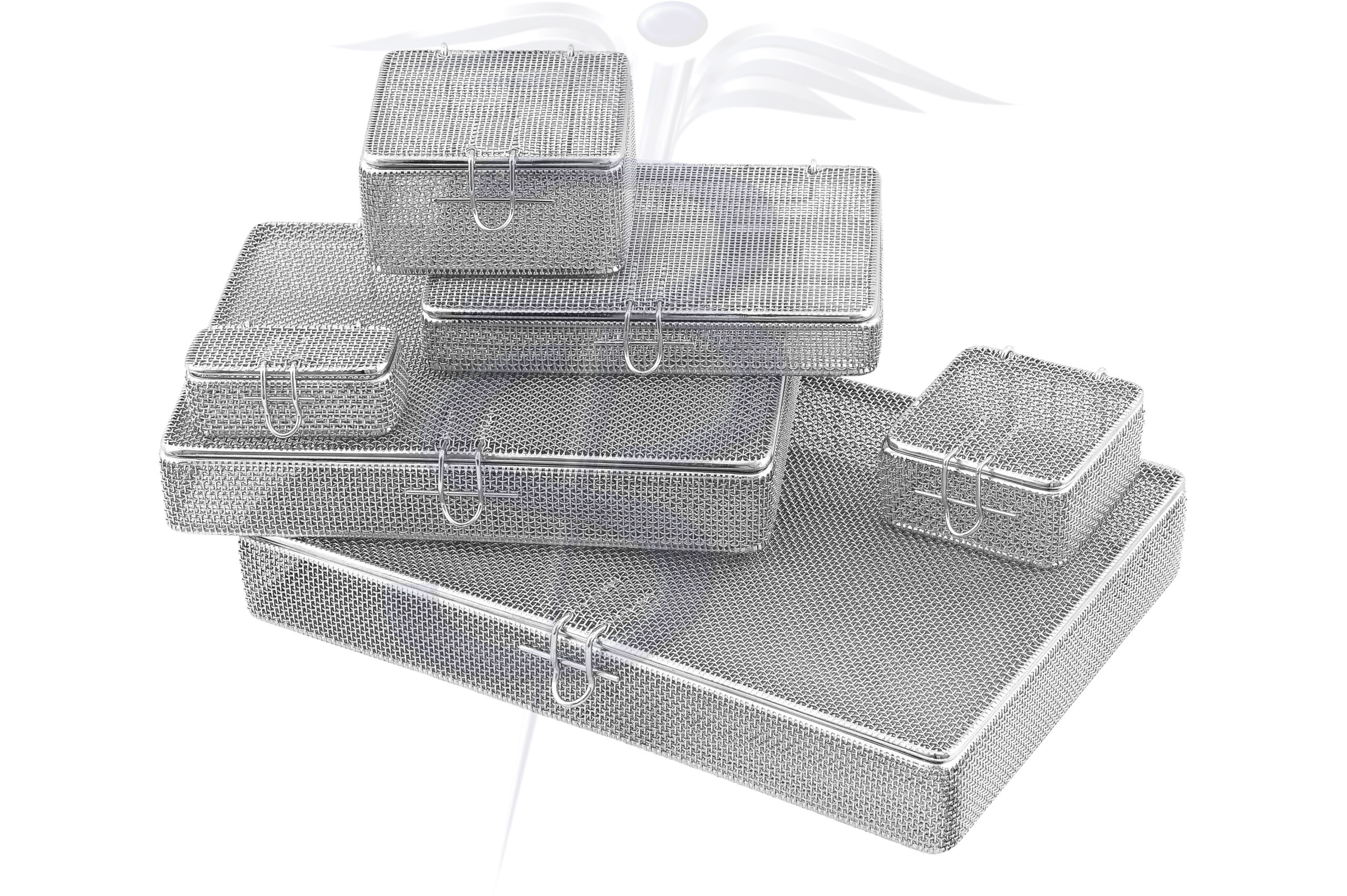 Fine Wire Mesh Basket with Lid - Bolton Surgical
