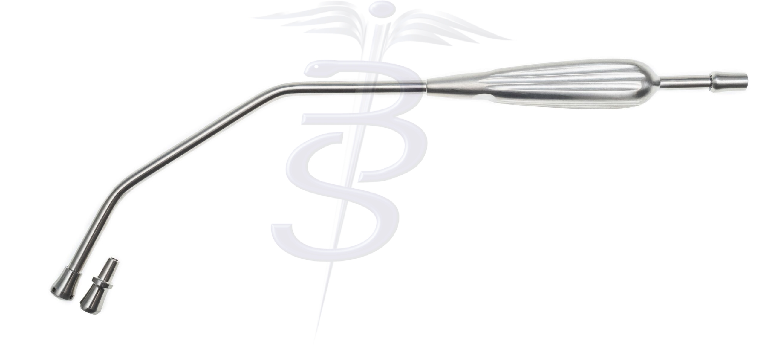 Yankeur Single Angled Suction Tube with Removable Tip Overall Length 300mm - Bolton Surgical