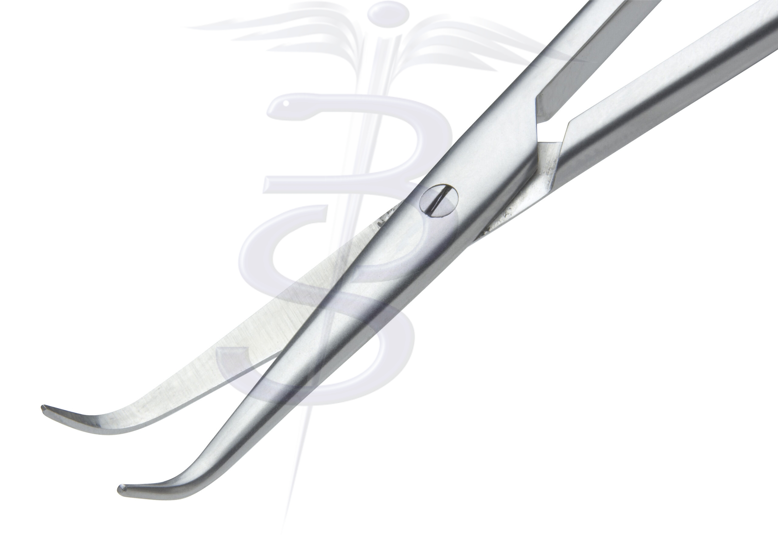 Werbs Ophthalmic Scissor Angled Blades 115mm - Bolton Surgical