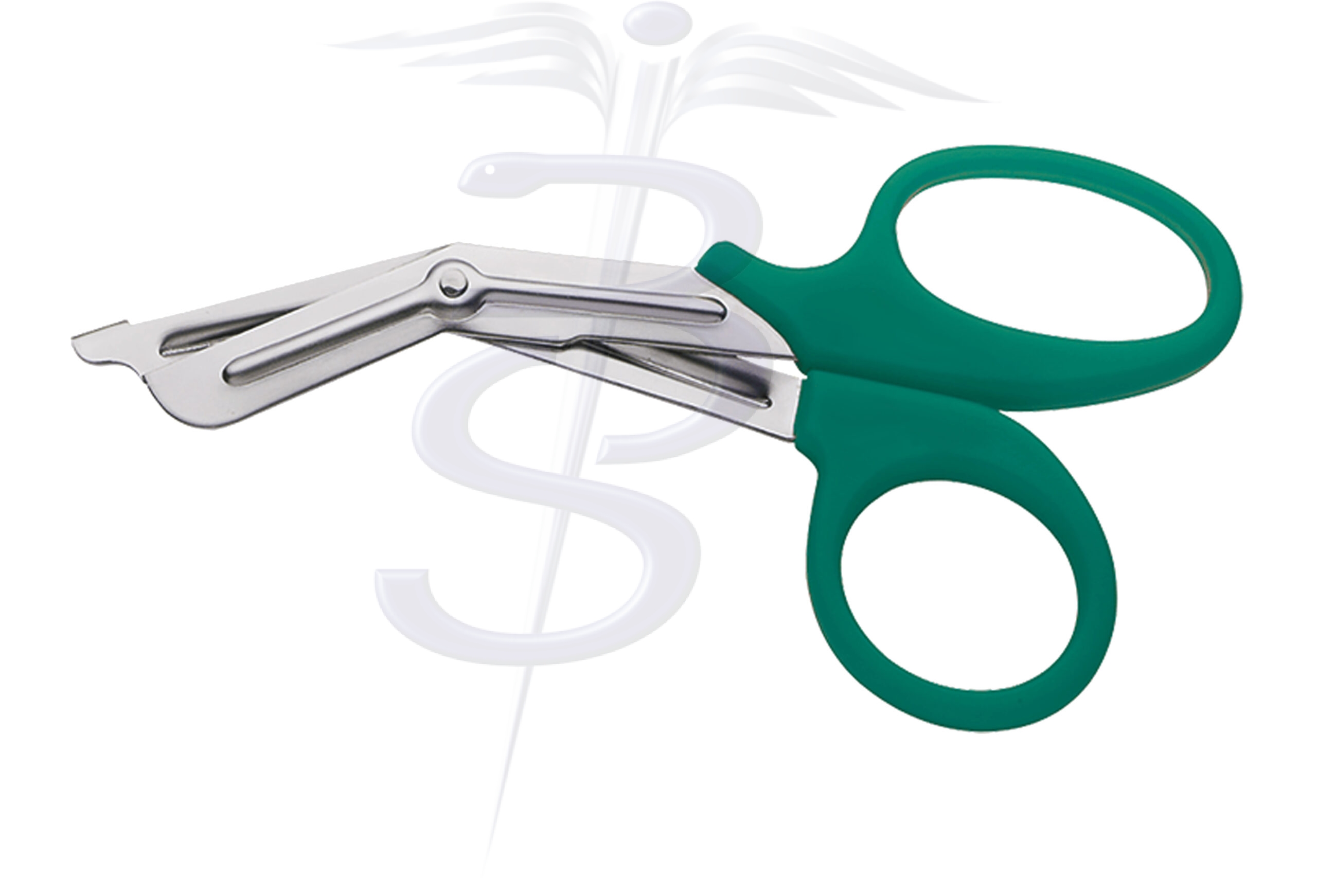 Rough Cut Utility Scissor Green Plastic Handle 190mm Pack of 5 - Bolton Surgical
