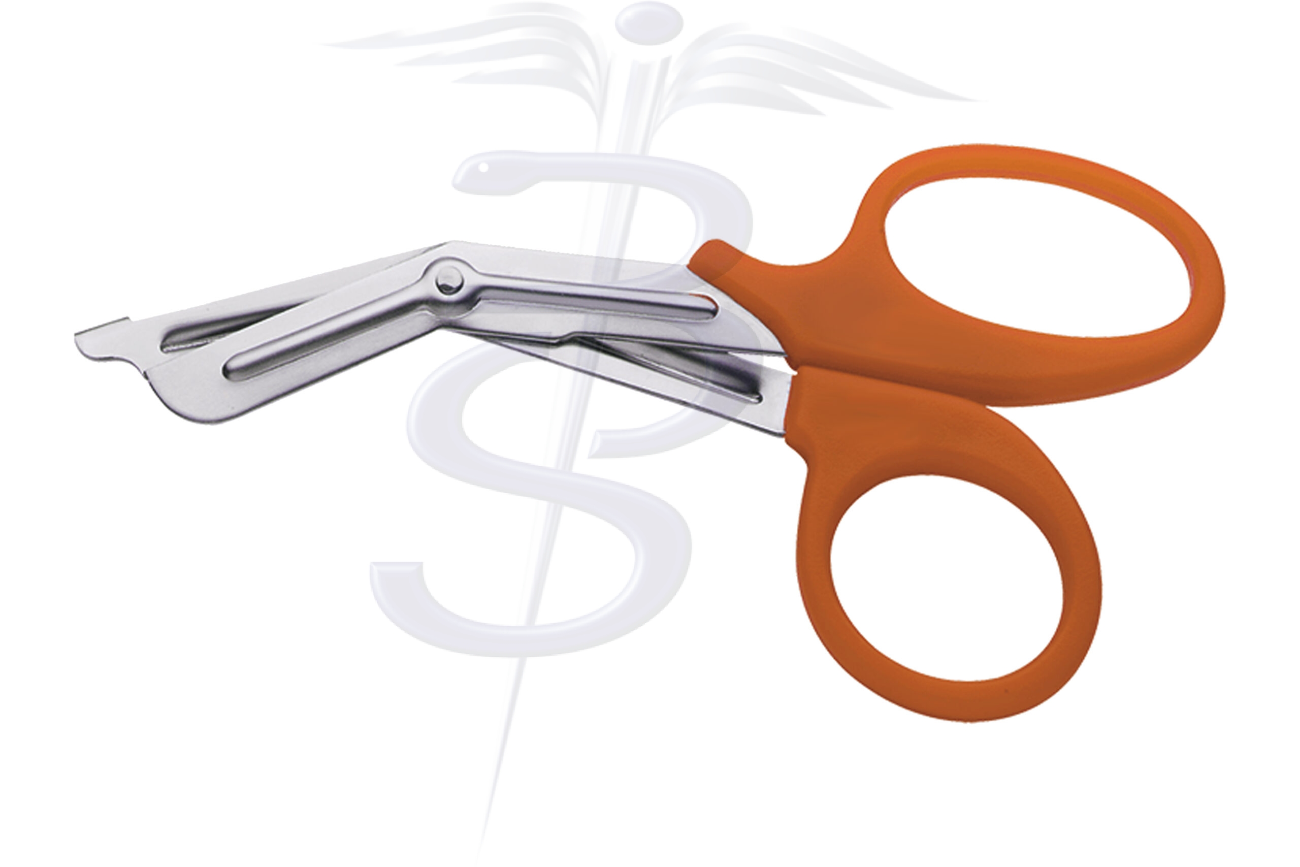 Rough Cut Utility Scissor Orange Plastic Handle 190mm Pack of 5 - Bolton Surgical