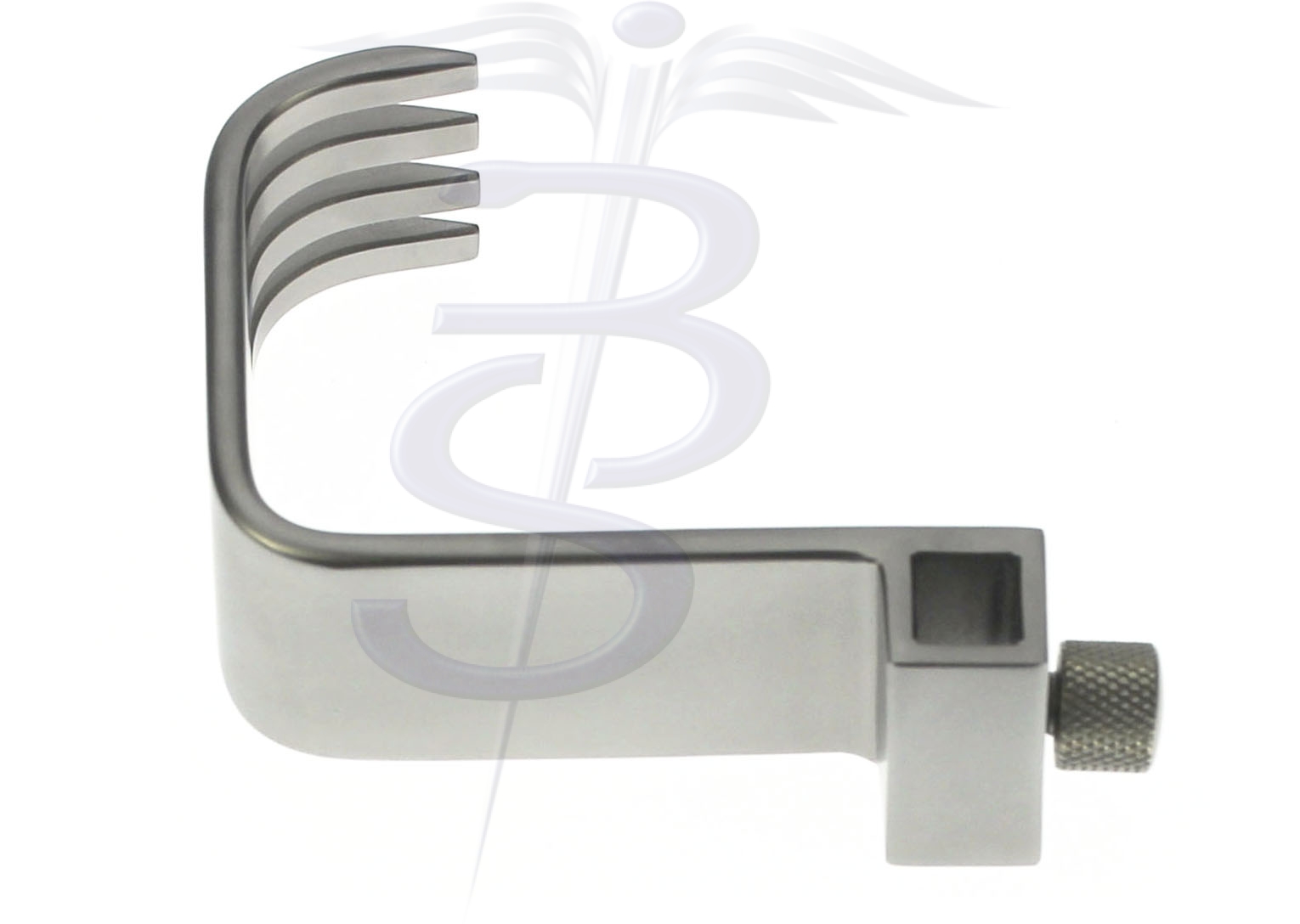 Charnley Initial Incision Retractor Standard Blade (Fixed) 45mm Deep x 65mm Length with Clamping Screw - Bolton Surgical