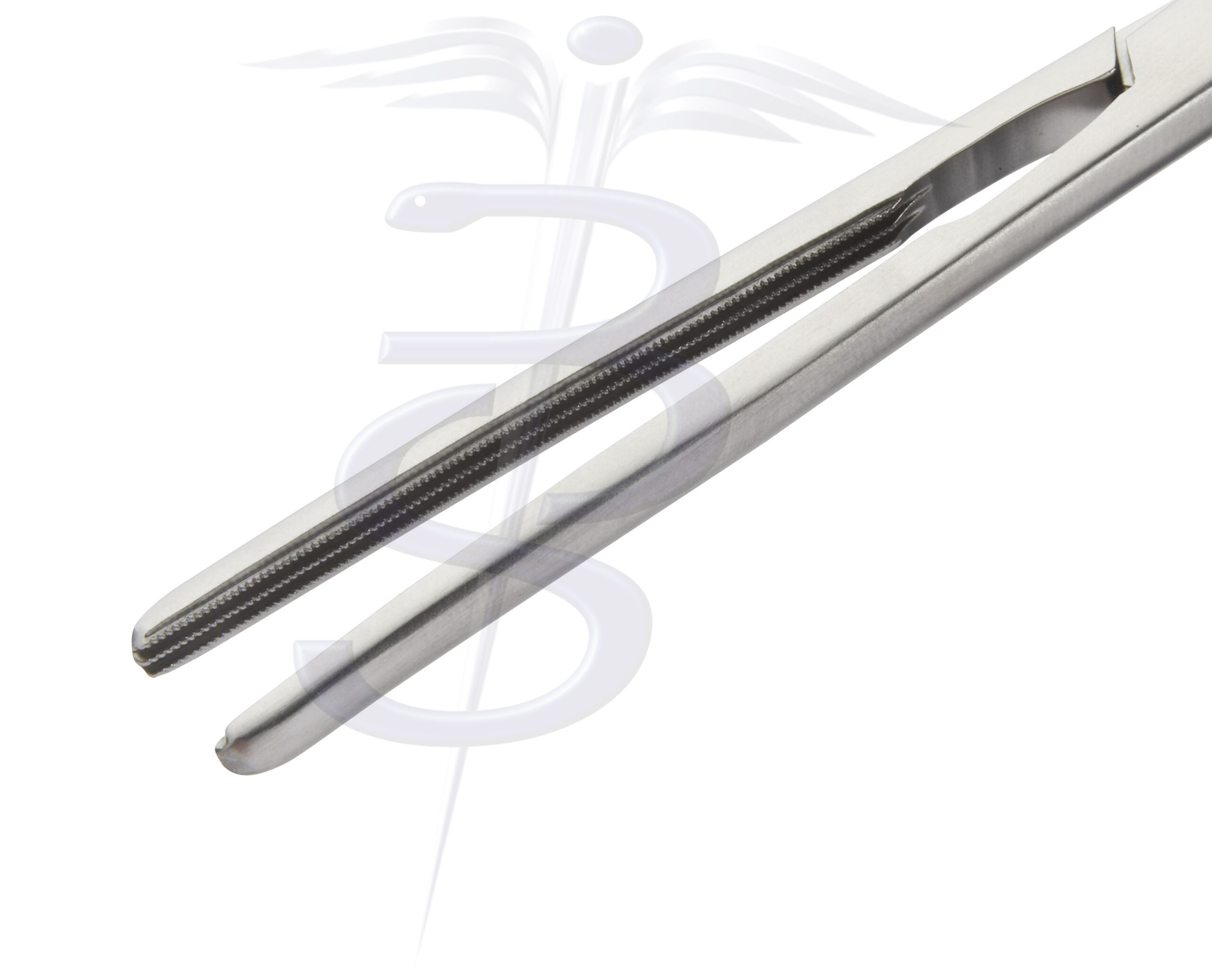 Seedhouse Clamp Straight with 2 x 3 Debakey Atraumatic Jaw Overall Length 300mm - Bolton Surgical