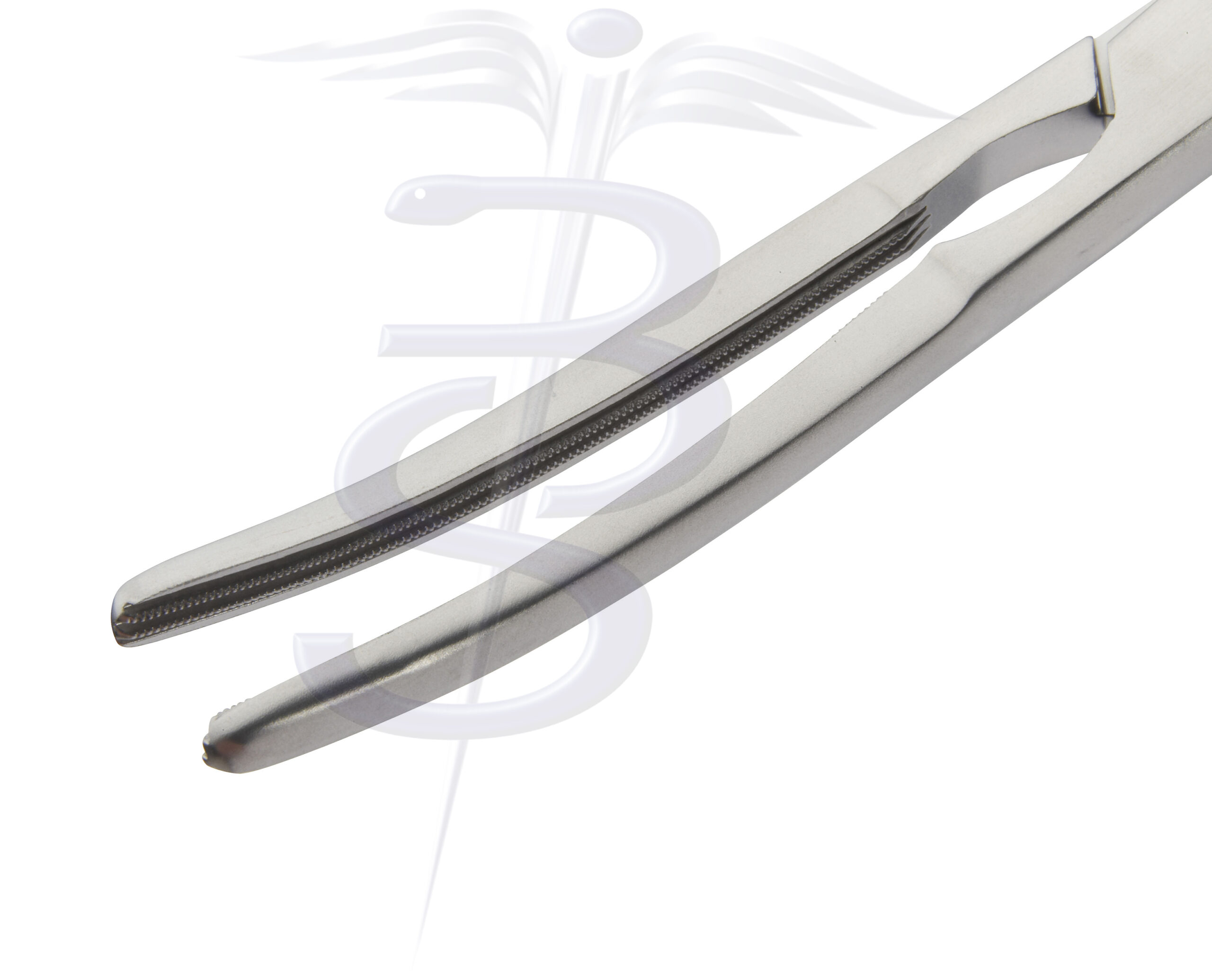 Seedhouse Clamp 1st Curve with 2 x 3 Debakey Atraumatic Jaw Overall Length 300mm - Bolton Surgical