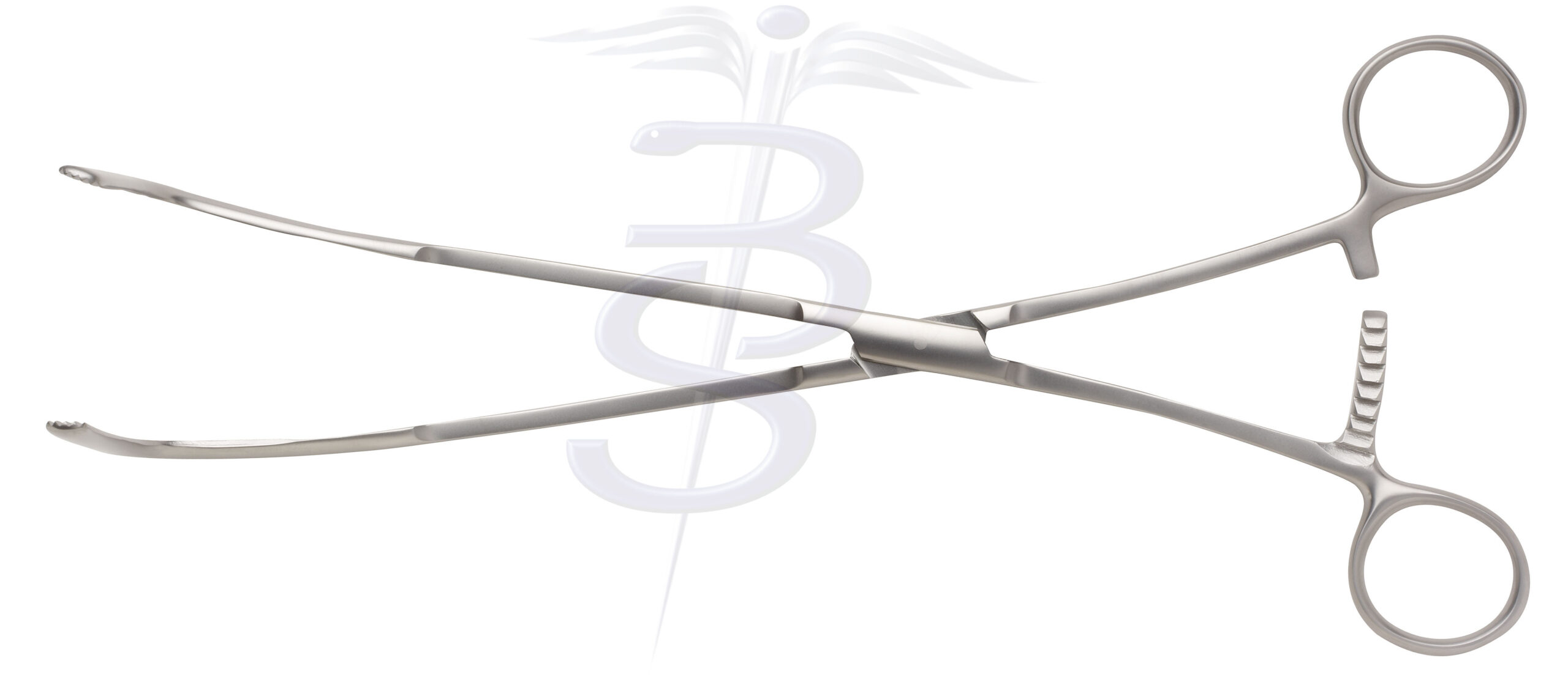 Lloyd Davis Rectal Clamp with Longitudinal Serrations 300mm - Bolton Surgical
