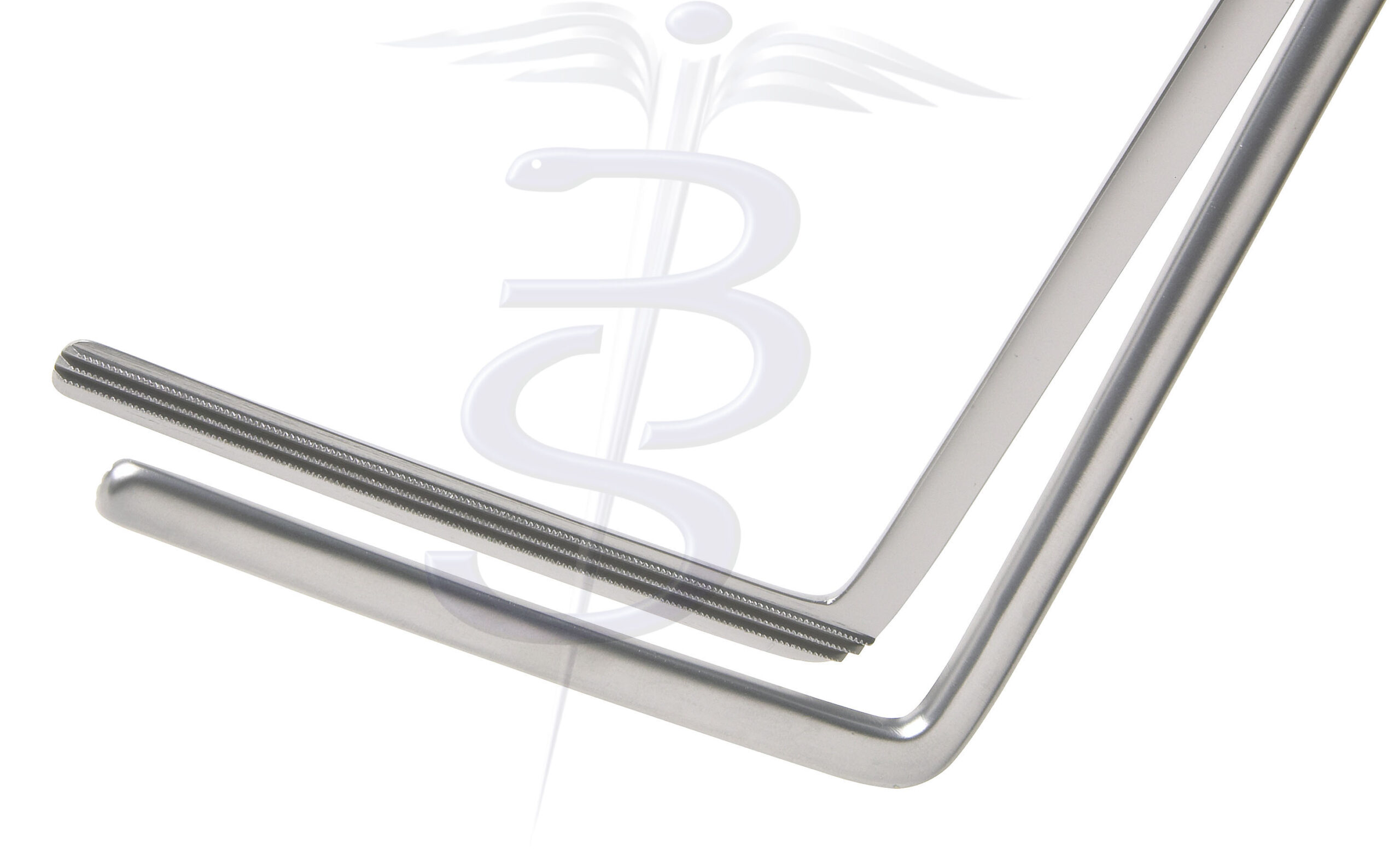 Resano Bowel Clamp Straight 1 x 2 Debakey Atraumatic Jaw Overall Length 305mm - Bolton Surgical