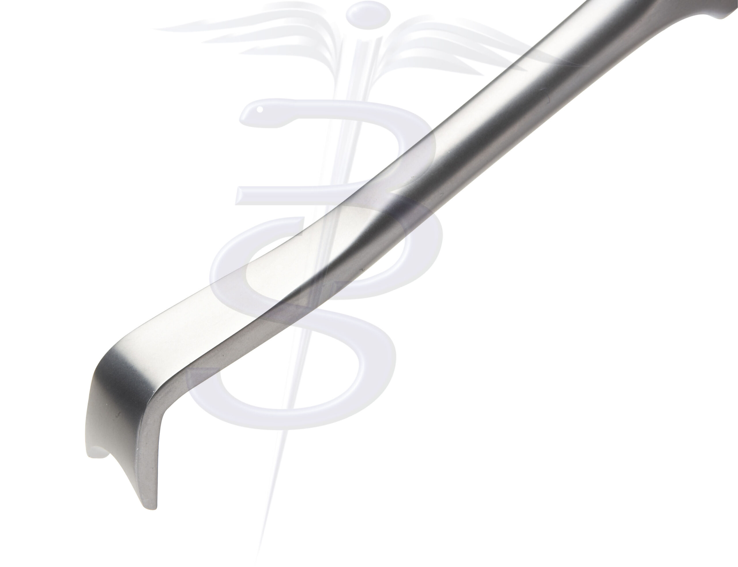 Semb Rib Rasparatory Shape B Notched End with Long Shaft for Rib Cage Edge 12mm Wide Overall Length 230mm - Bolton Surgical