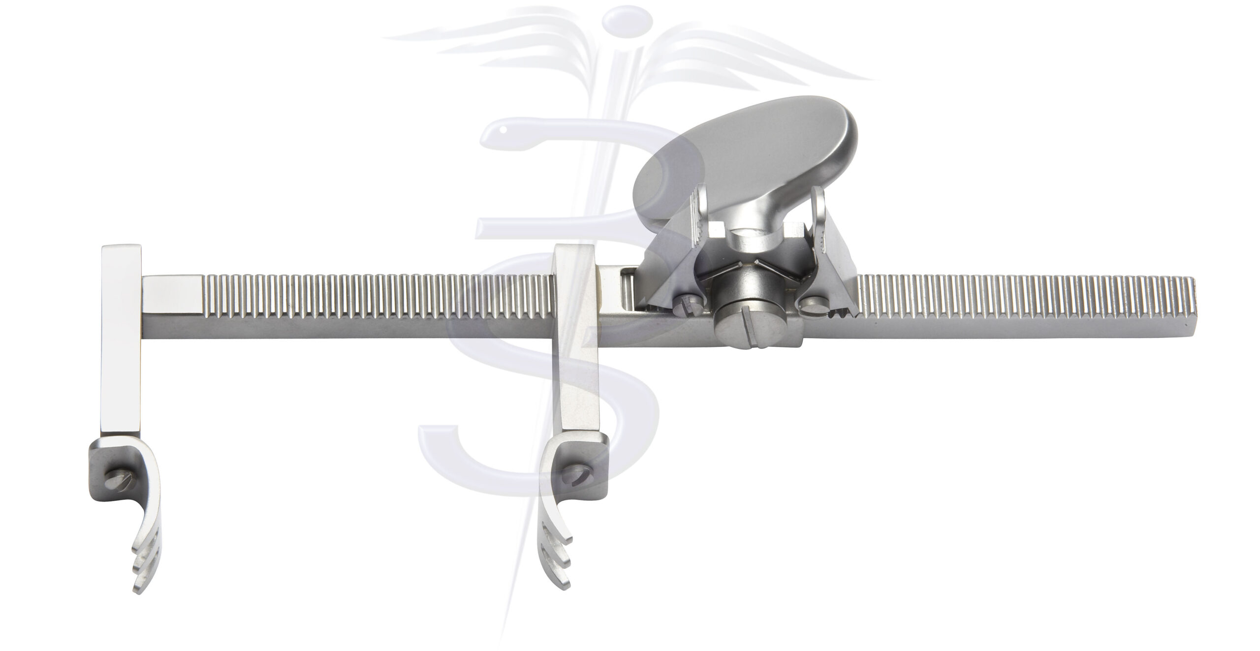 Bailey Rib Spreader with Swivel Blades 12mm Wide x 20mm Deep with Winding Mechanism Overall Width 160mm - Bolton Surgical