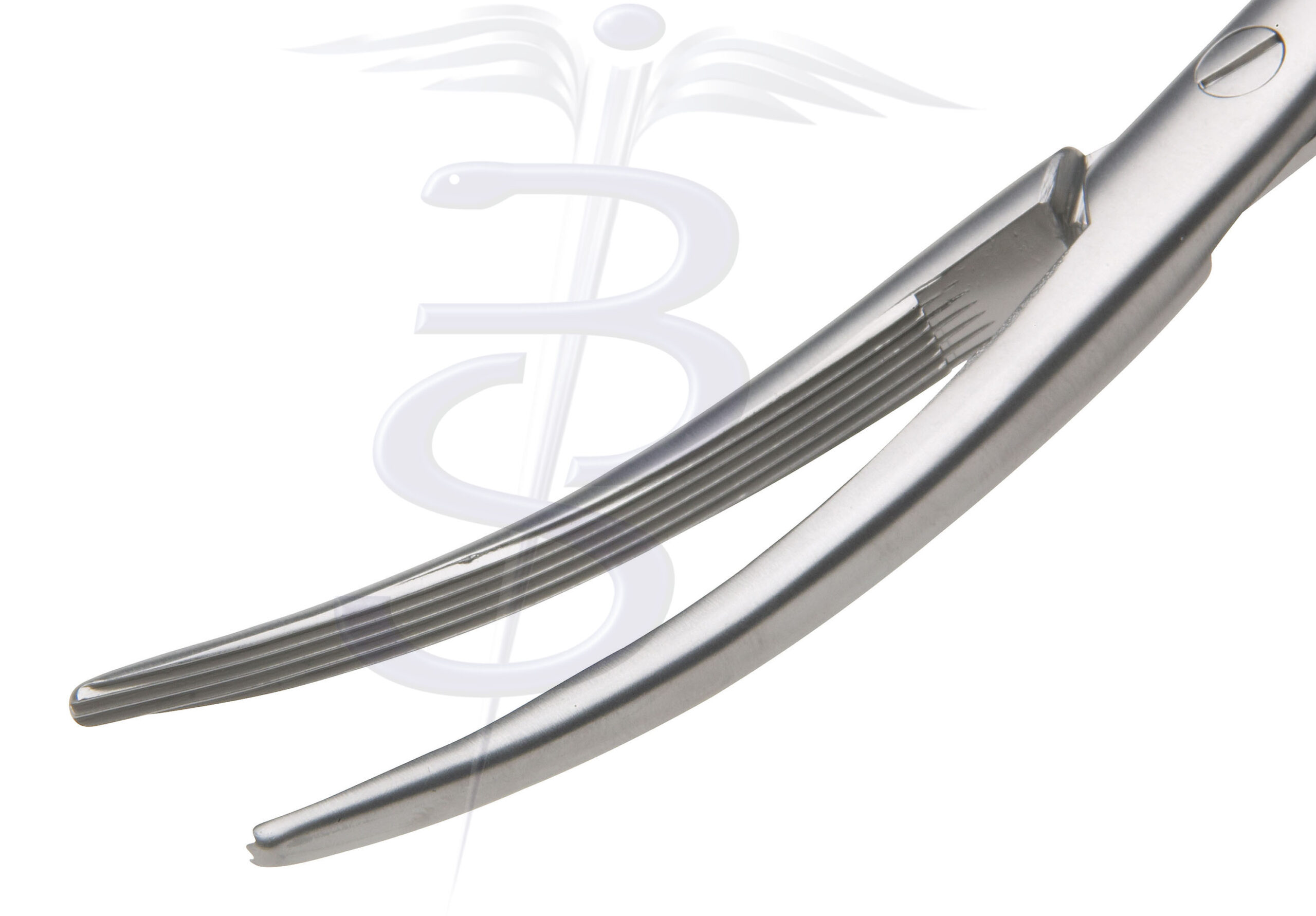Parker Kerr Clamp Curved with Screw Joint and Longitudinal Serrations - Bolton Surgical