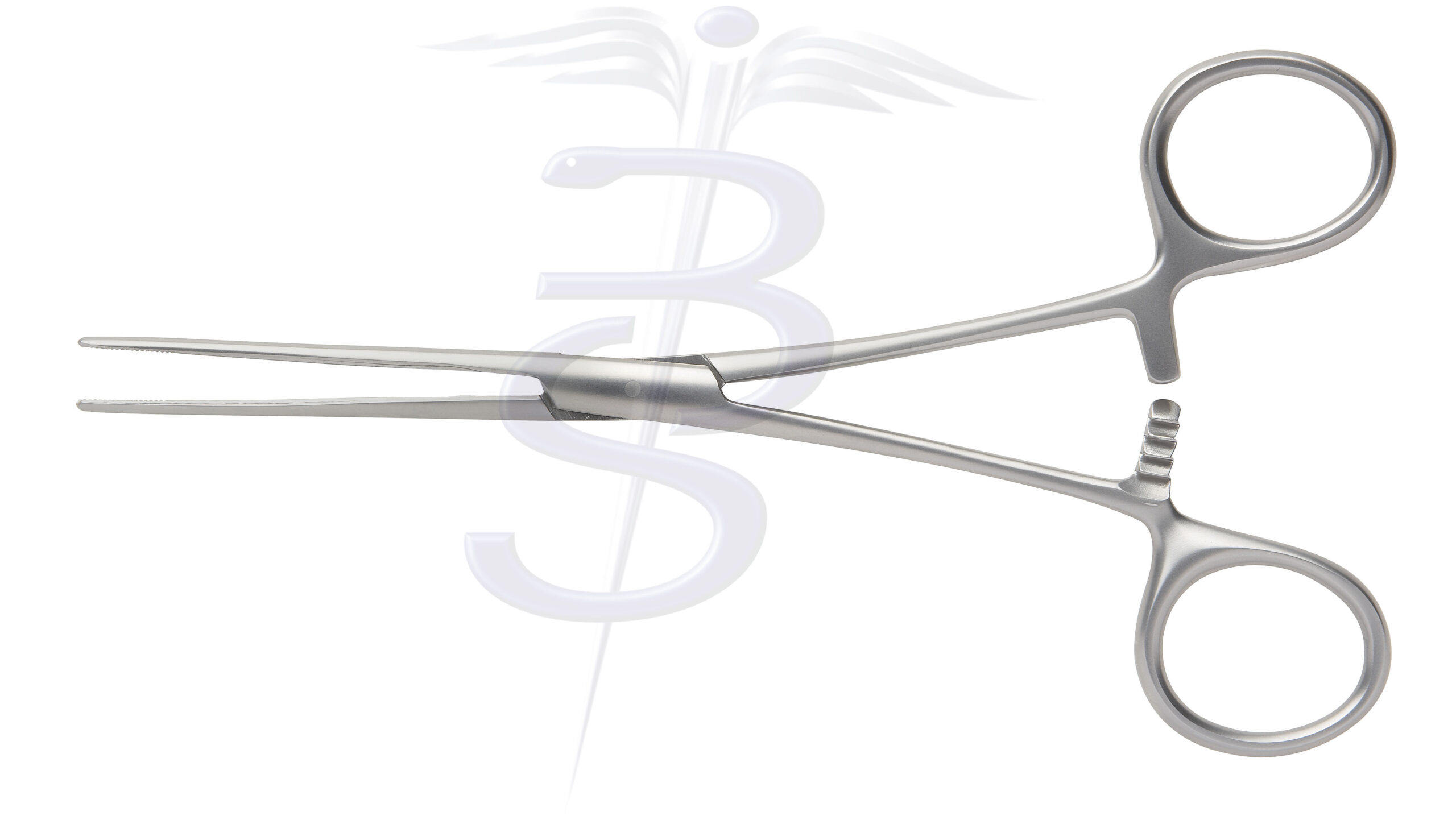 Seton Pringle Clamp Straight With Longitudinal Serrations Overall Length 165mm - Bolton Surgical
