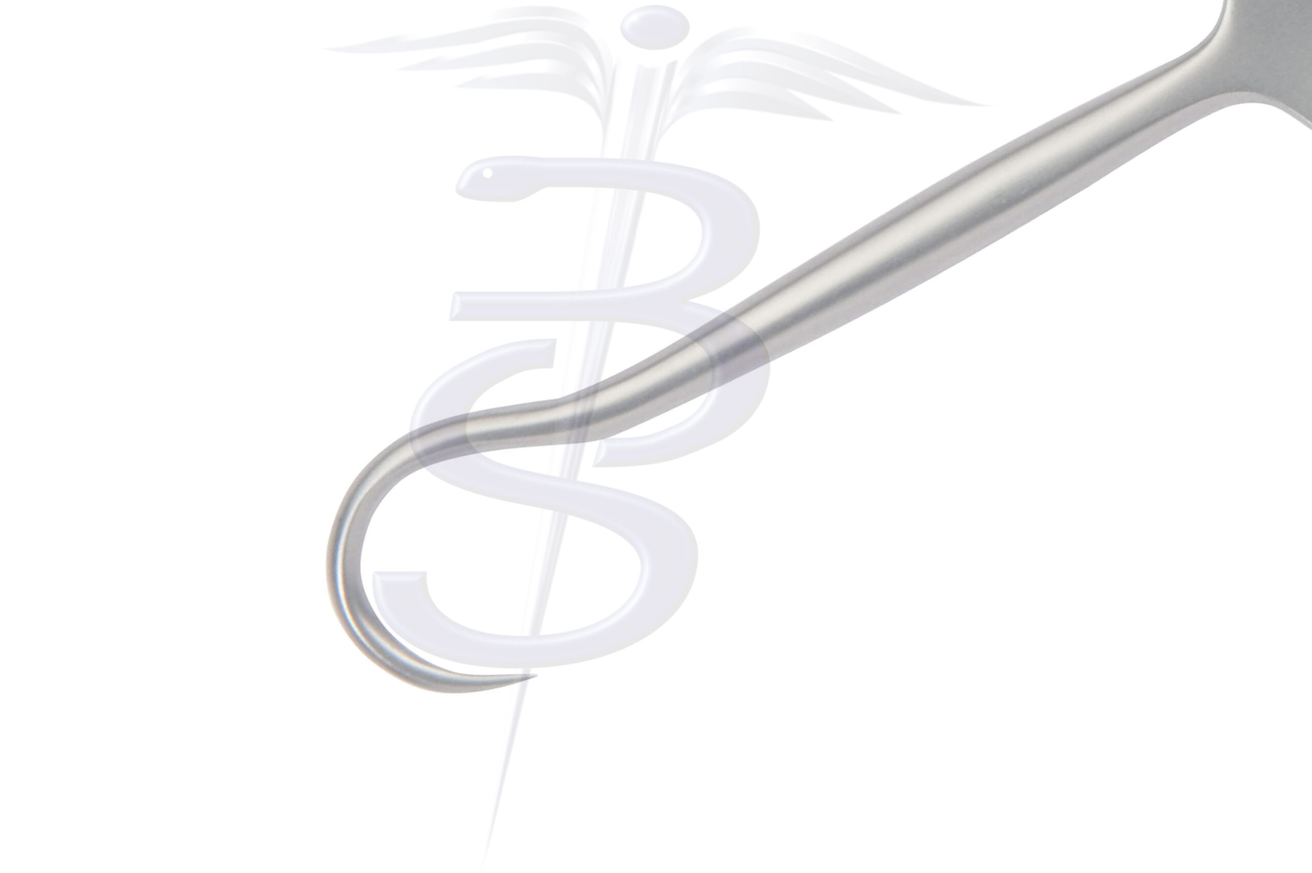 Tracheal Hook Single with Sharp Tip 150mm - Bolton Surgical