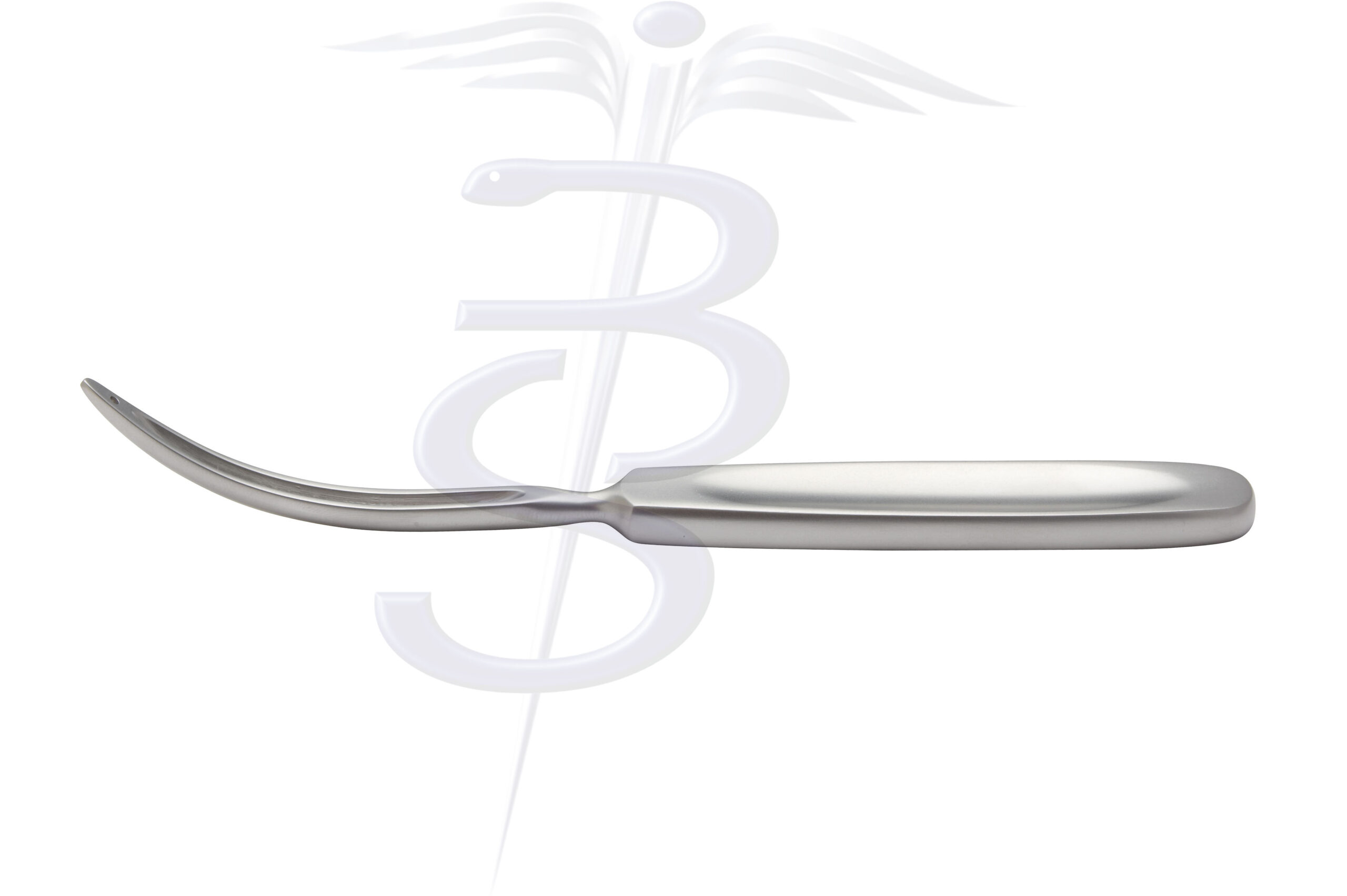 Kocher Thyroid Dissector Full Curve with Eye 160mm - Bolton Surgical