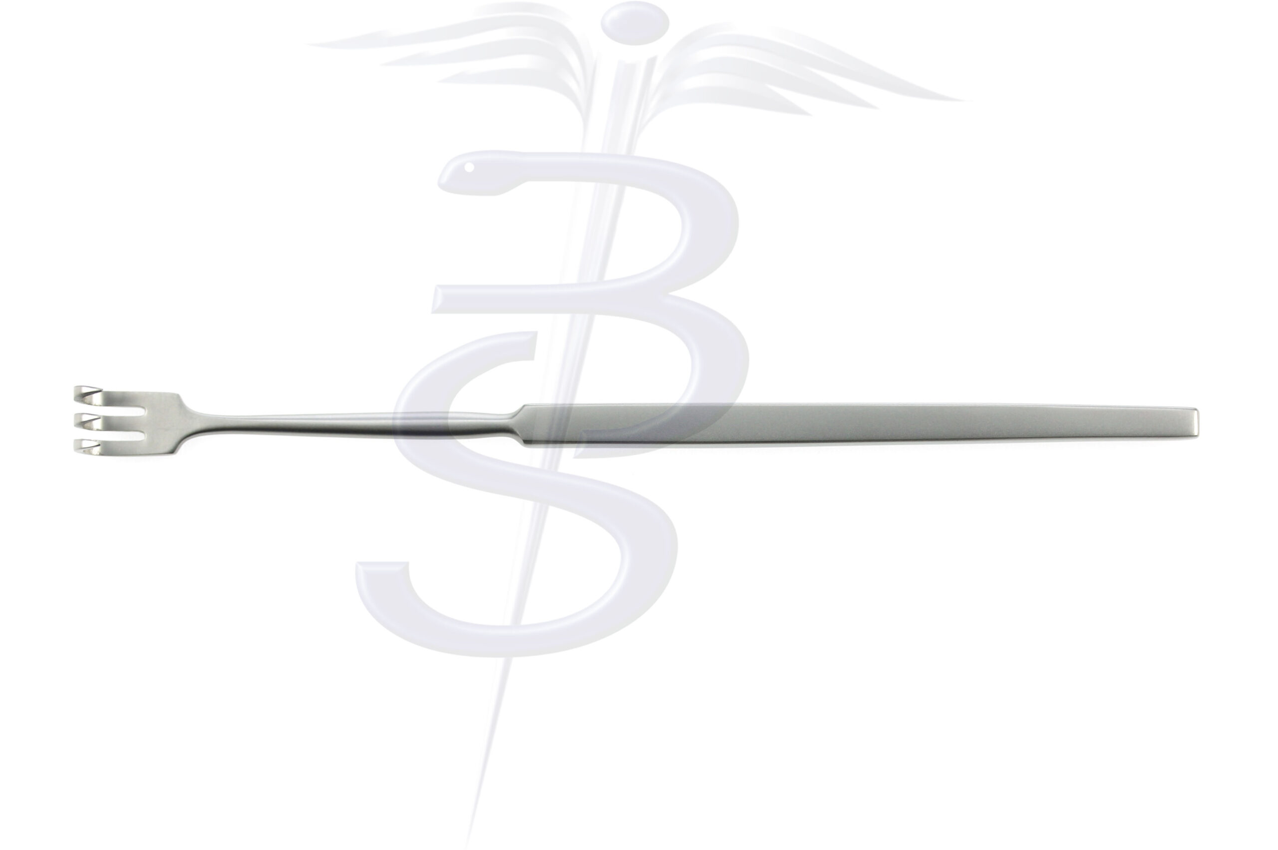 Continental Pattern Hook Retractor with 3 Sharp Prongs Overall Length 160mm - Bolton Surgical