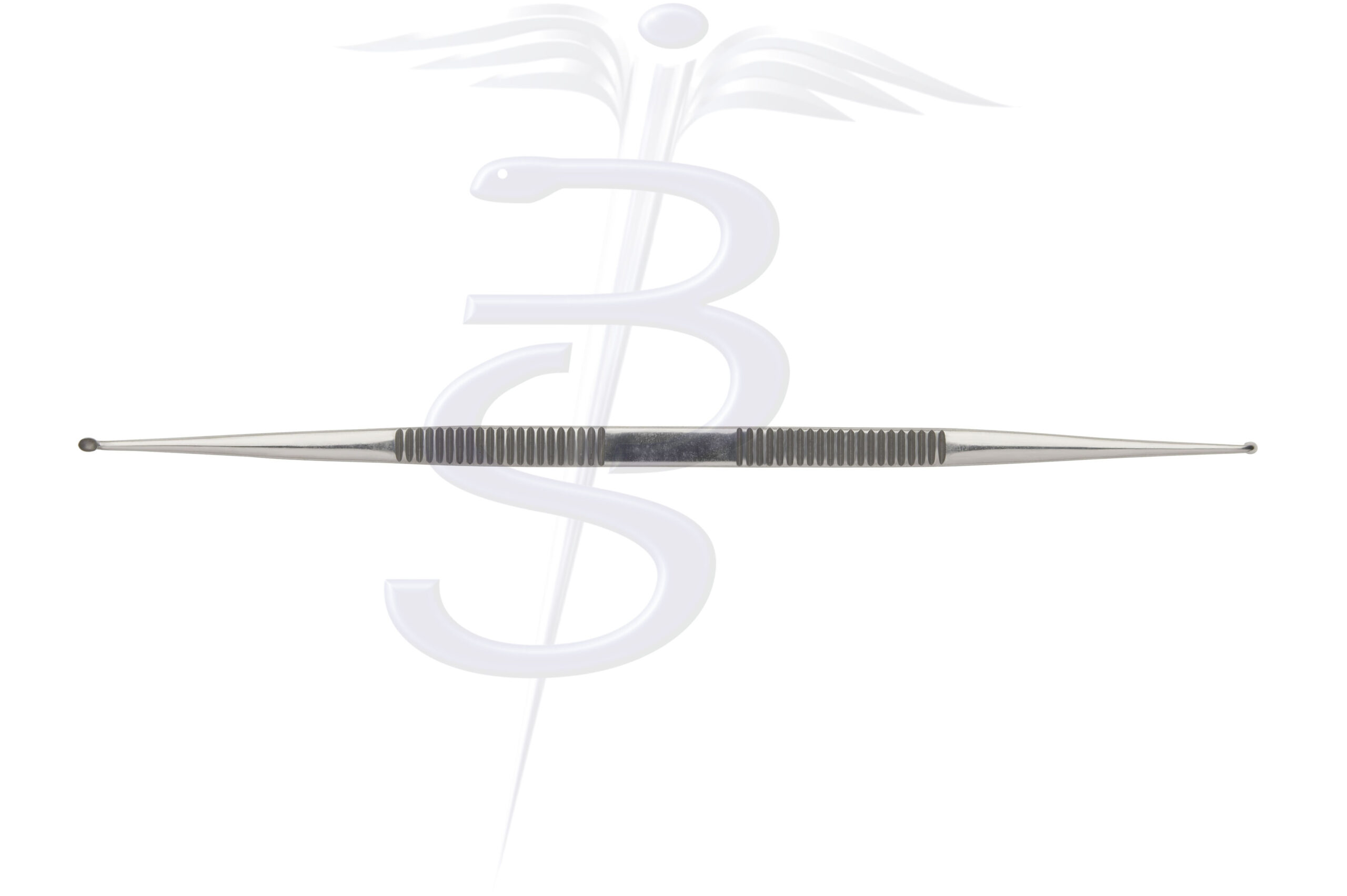 House Curette 45 Degree Angled on Flat Double Ended Overall Length 180mm - Bolton Surgical