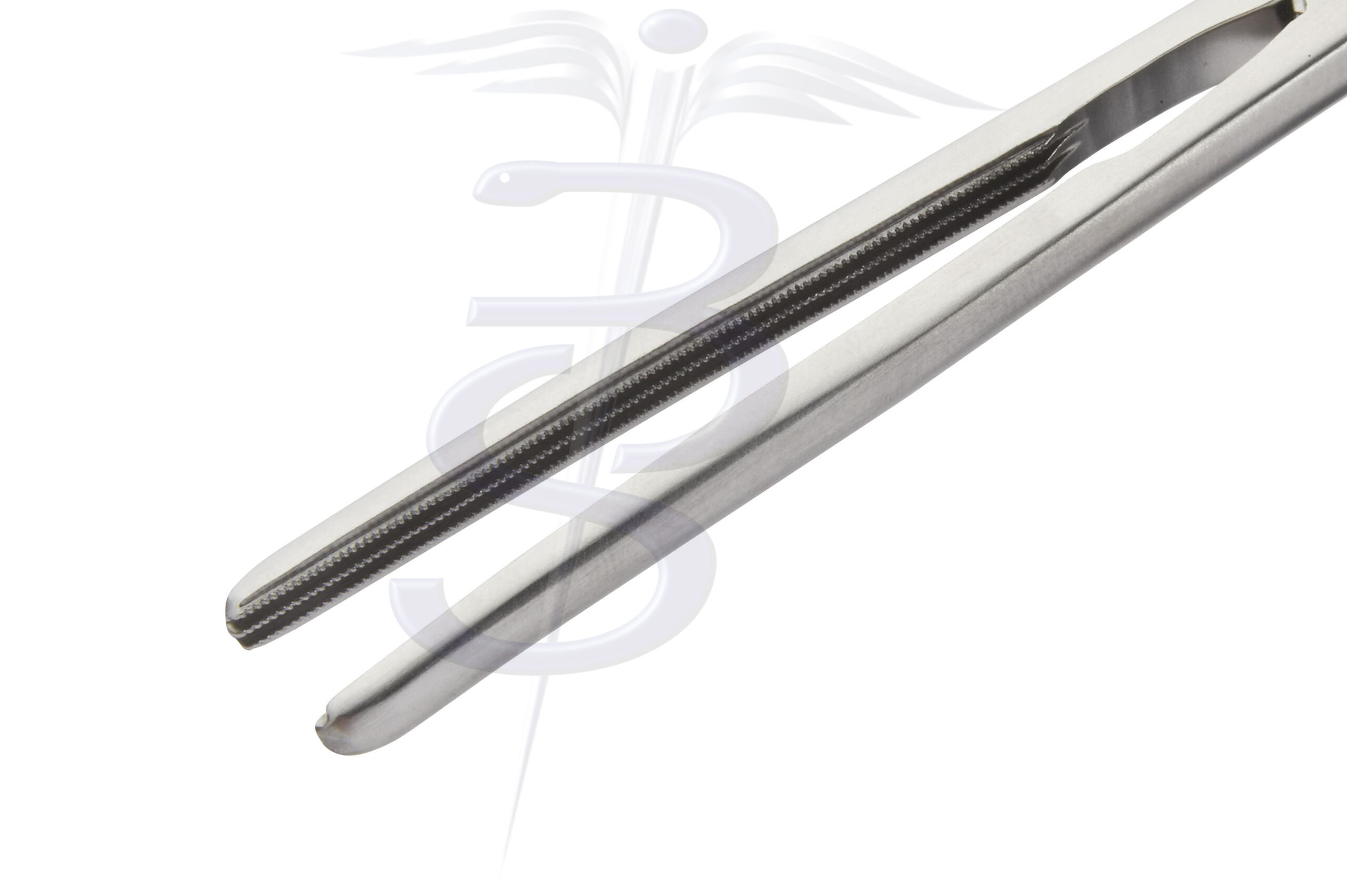 Seedhouse Clamp Straight with 2 x 3 Debakey Atraumatic Jaw Overall Length 300mm - Bolton Surgical