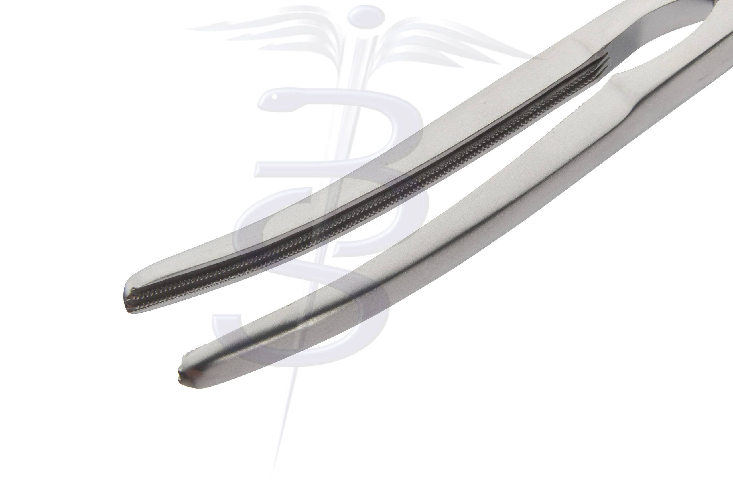 Seedhouse Clamp 1st Curve with 2 x 3 Debakey Atraumatic Jaw Overall Length 300mm - Bolton Surgical