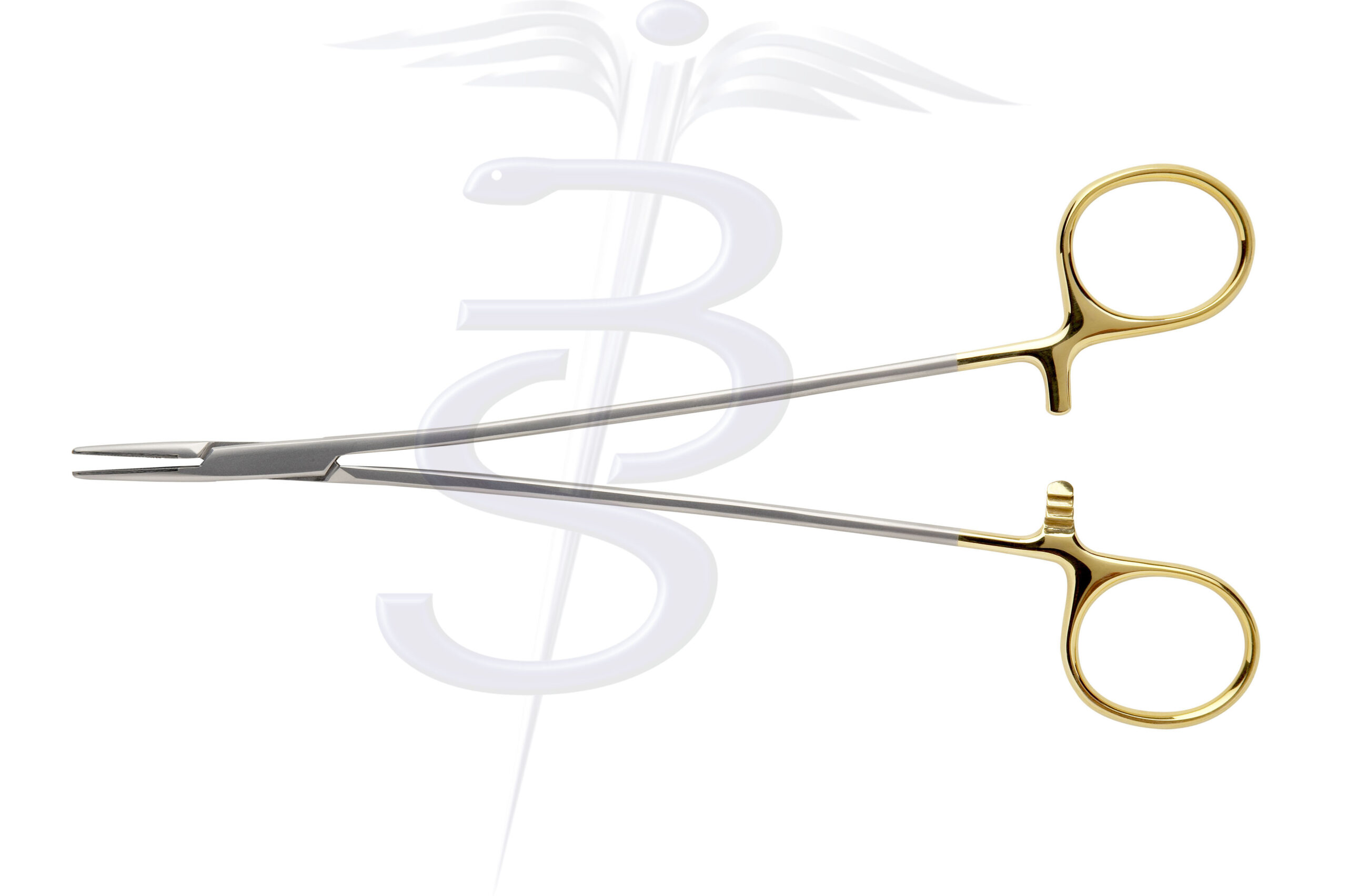 Debakey Needle Holder with Tungsten Carbide Jaws (Serration Pitch 0.4mm for Suture Size 3/0 to 6/0) - Bolton Surgical