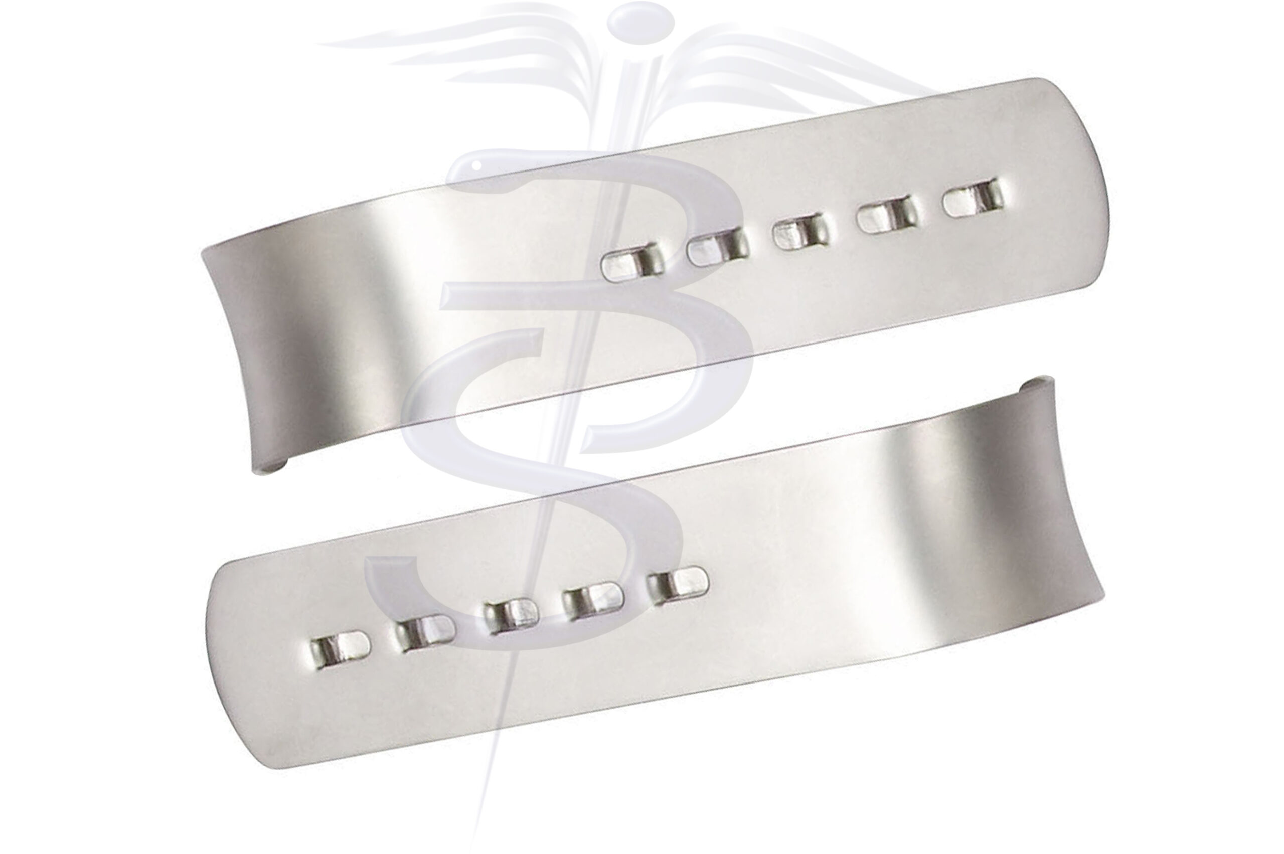 Turner Warwick Stainless Steel Blade ‘E’ Curved 38mm (W) x 51mm (D) (No Slide Lock) (Set of 2) - Bolton Surgical