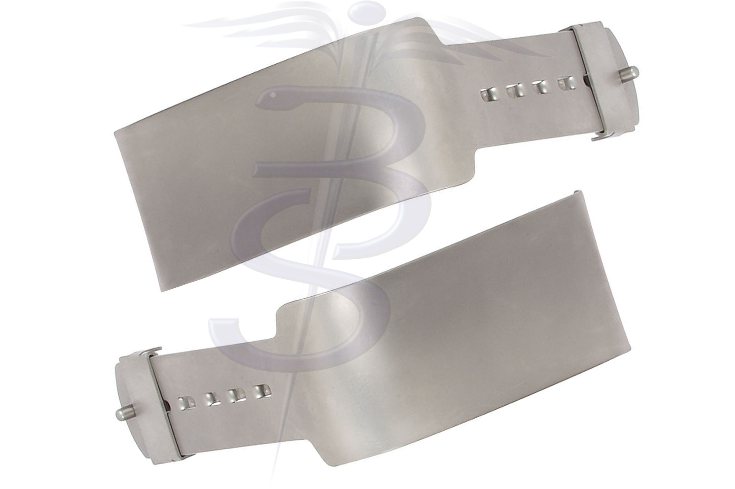 Turner Warwick Stainless Steel Blade ‘F’ Curved 60mm (W) x 76mm (D) (With Slide Lock) (Set of 2) - Bolton Surgical