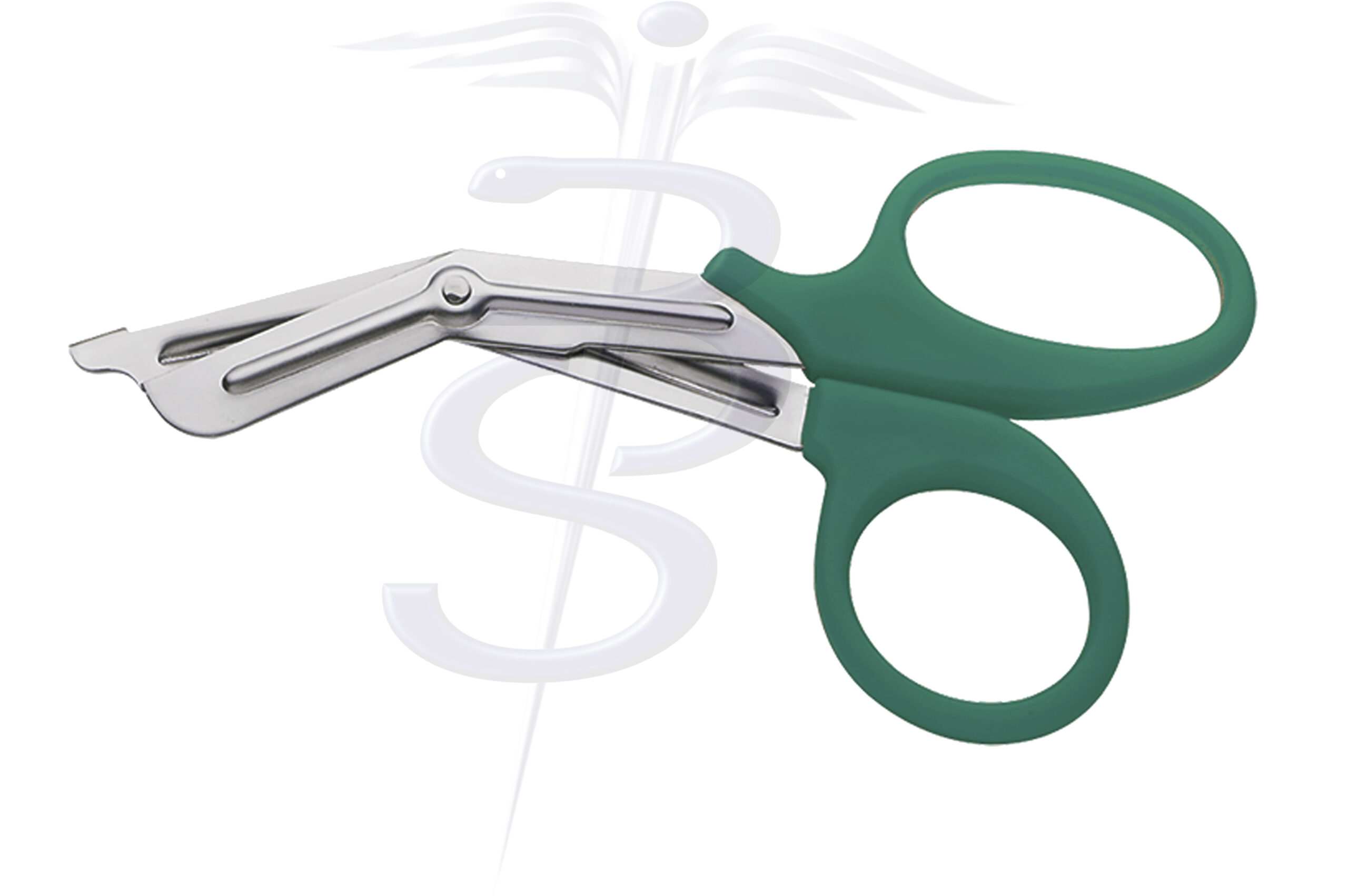 Rough Cut Utility Scissor Green Plastic Handle 190mm Pack of 5 - Bolton Surgical
