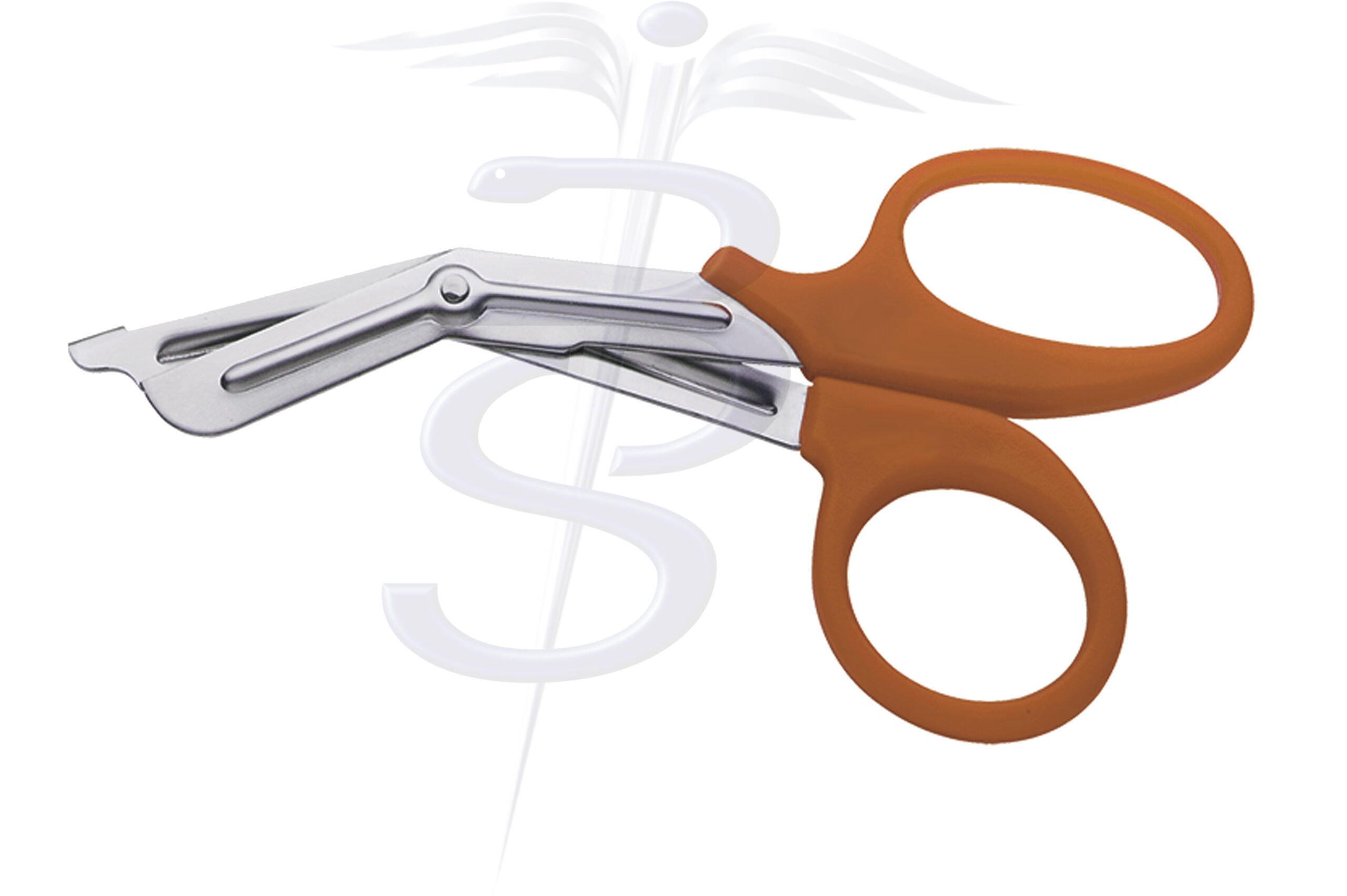 Rough Cut Utility Scissor Orange Plastic Handle 190mm Pack of 5 - Bolton Surgical