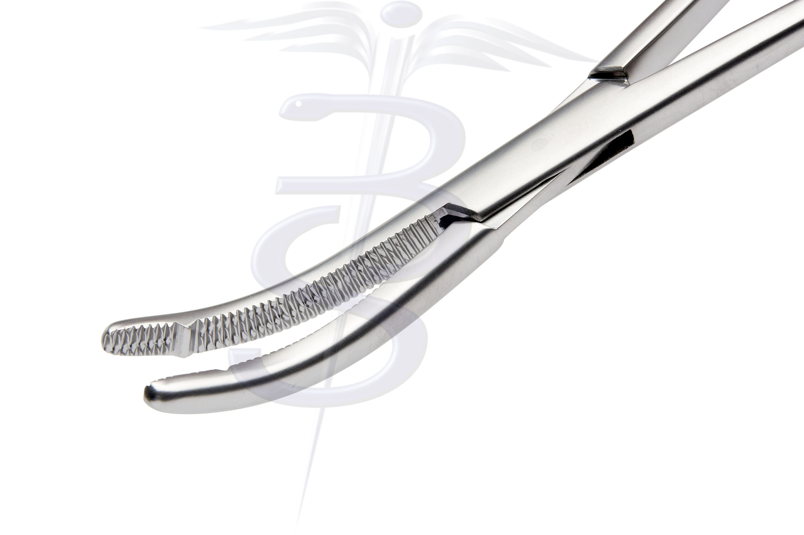 Heaney Clamp Curved Single Tooth 200mm - Bolton Surgical
