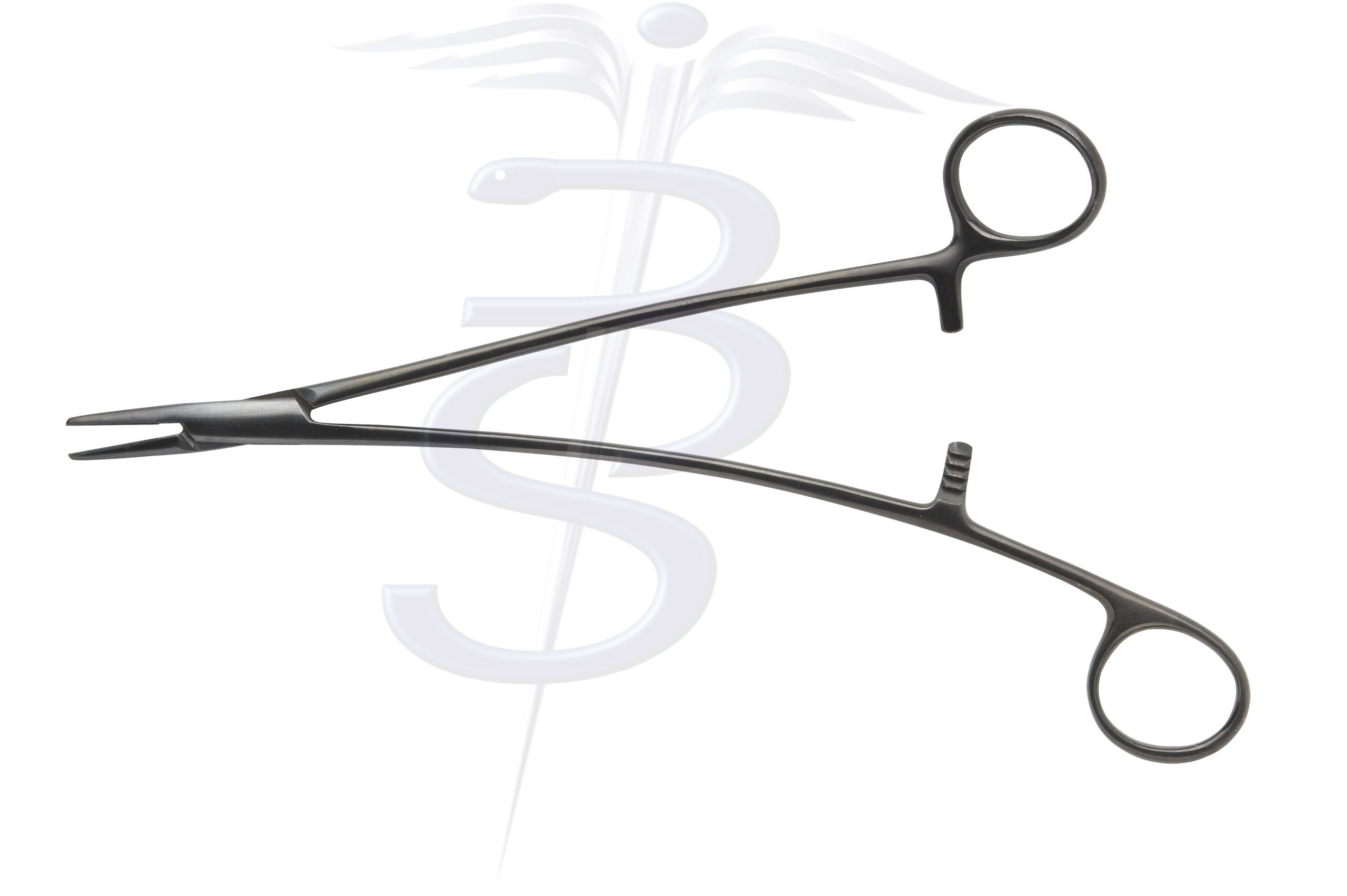 Turner Warwick Needle Holder Tungsten Carbide Right Handed Straight Black 240mm - Bolton Surgical