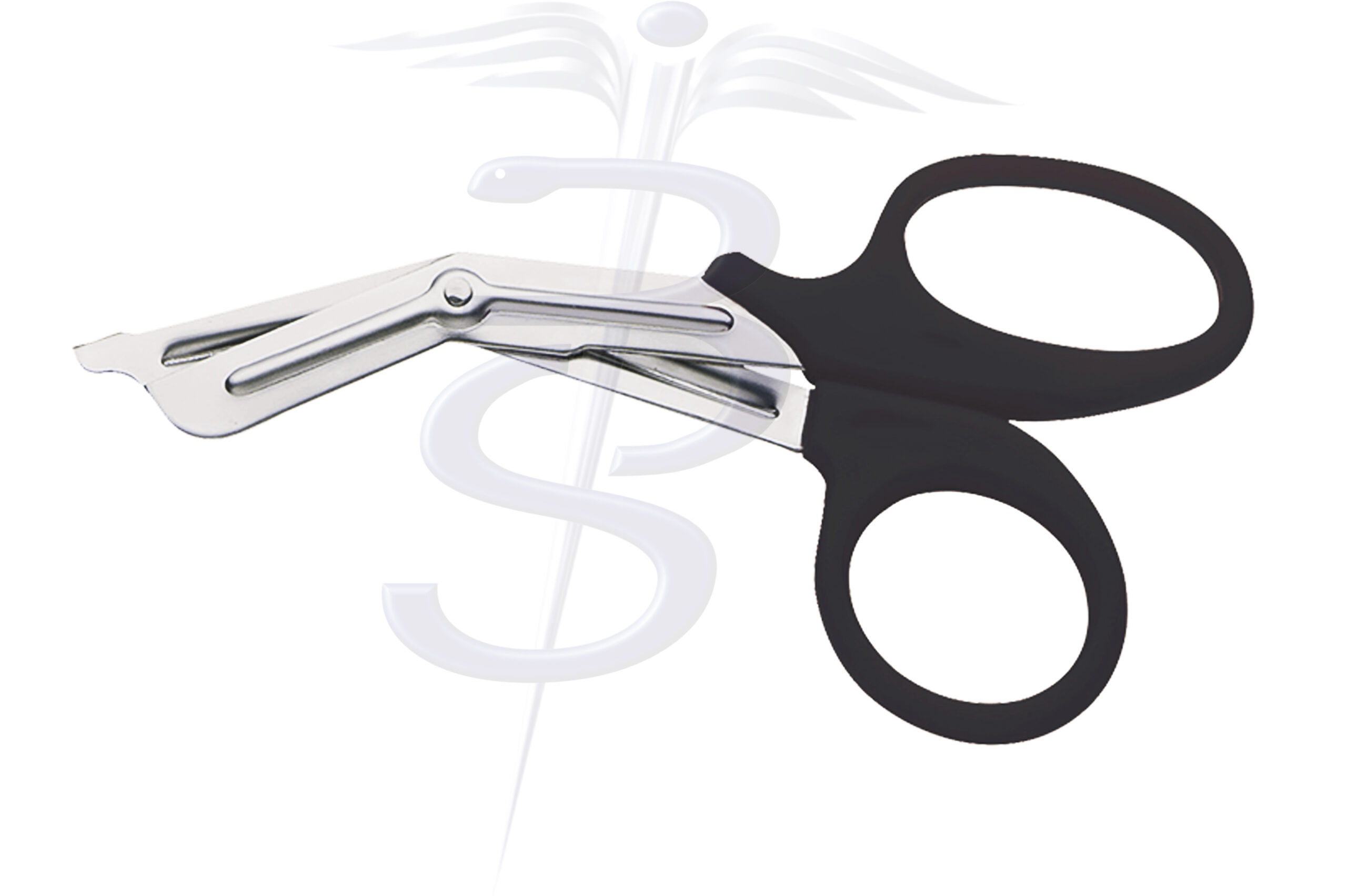 Rough Cut Utility Scissor Black Plastic Handle 190mm Pack of 5 - Bolton Surgical