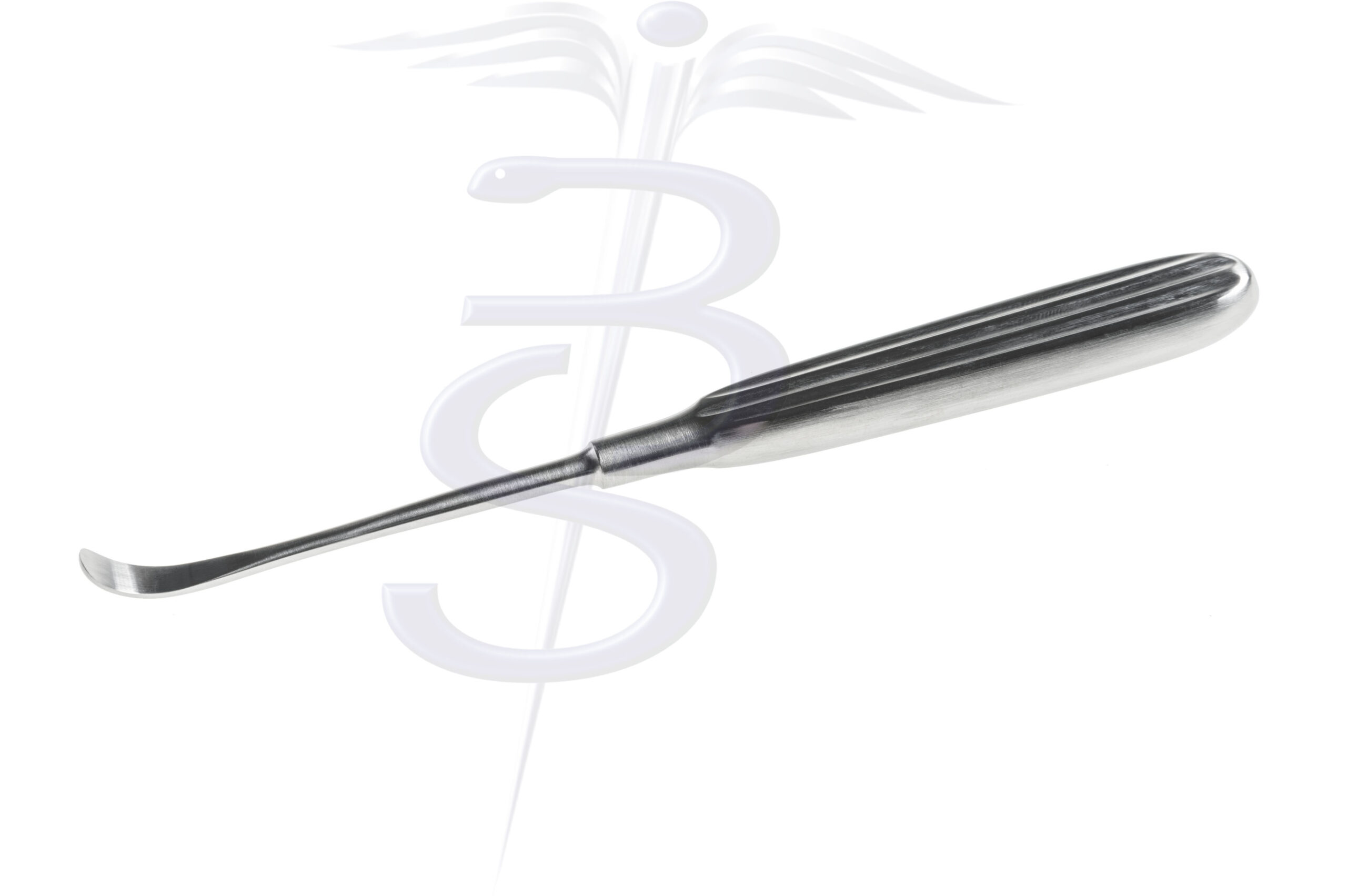 Adson Elevator/Rasparatory Shallow Curve Hollow Handle 170mm Overall Length - Bolton Surgical