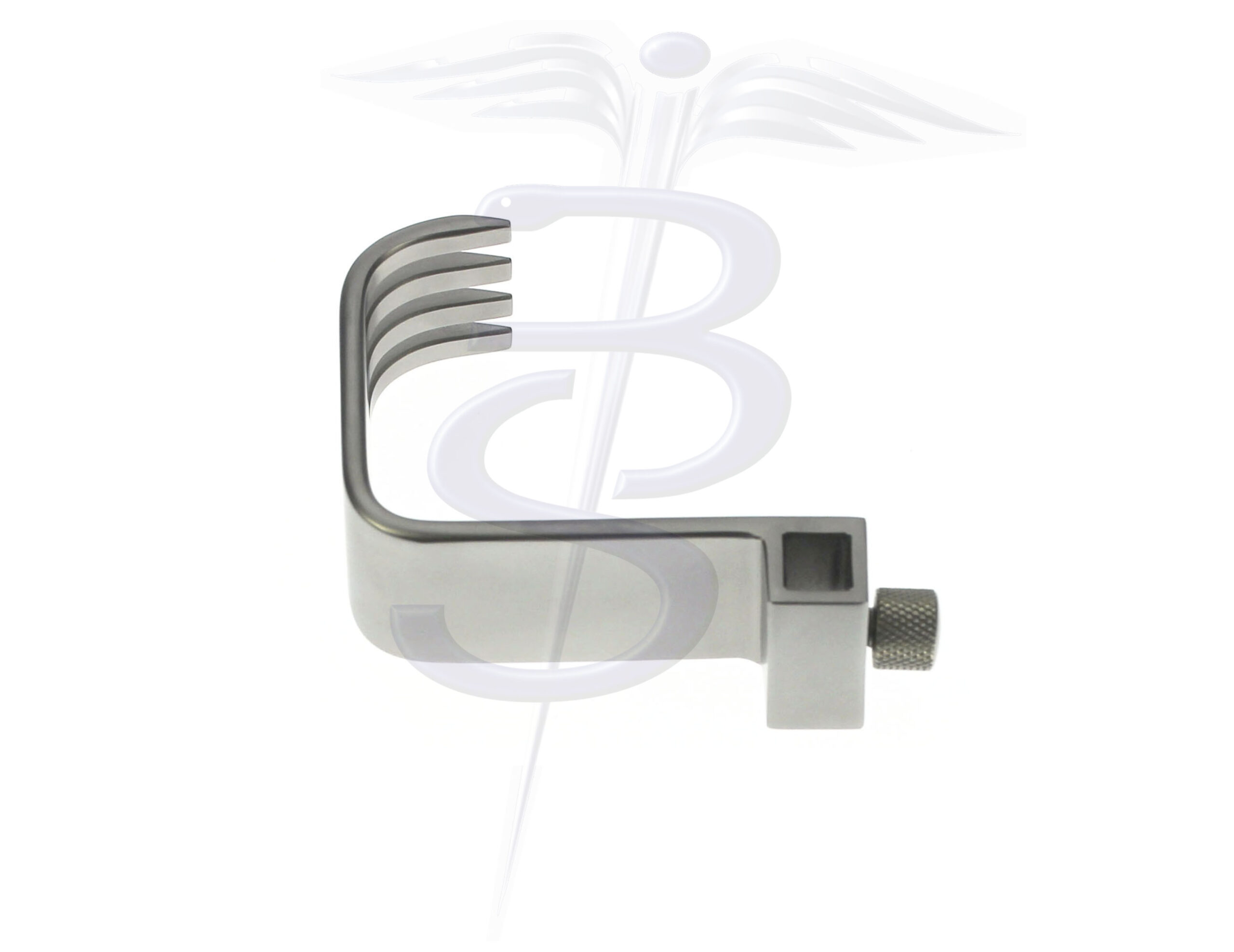 Charnley Initial Incision Retractor Standard Blade (Fixed) 45mm Deep x 65mm Length with Clamping Screw - Bolton Surgical