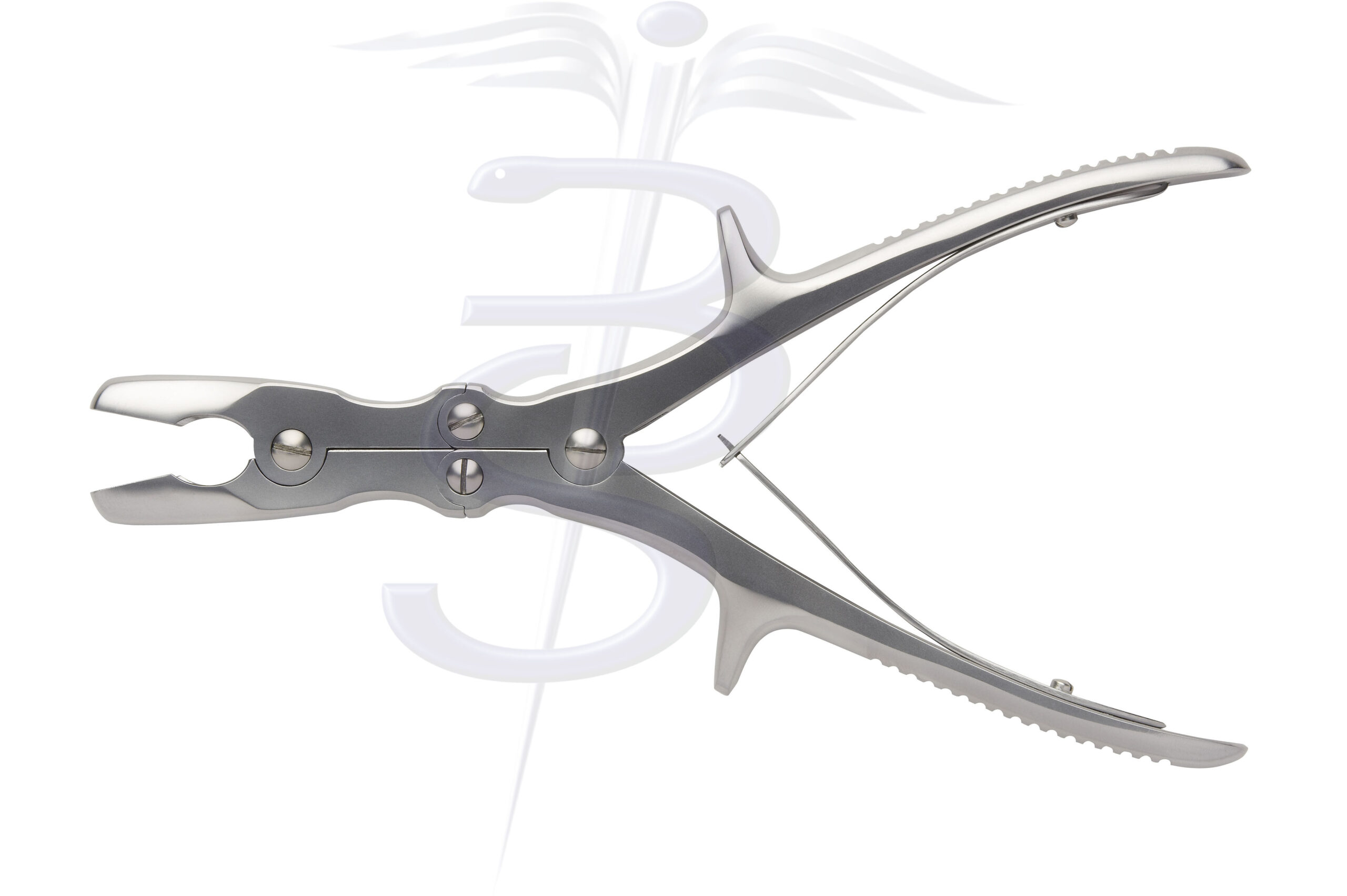 Luer Bone Rongeur Compound Action Straight with 8mm Bite Overall Length 220mm - Bolton Surgical