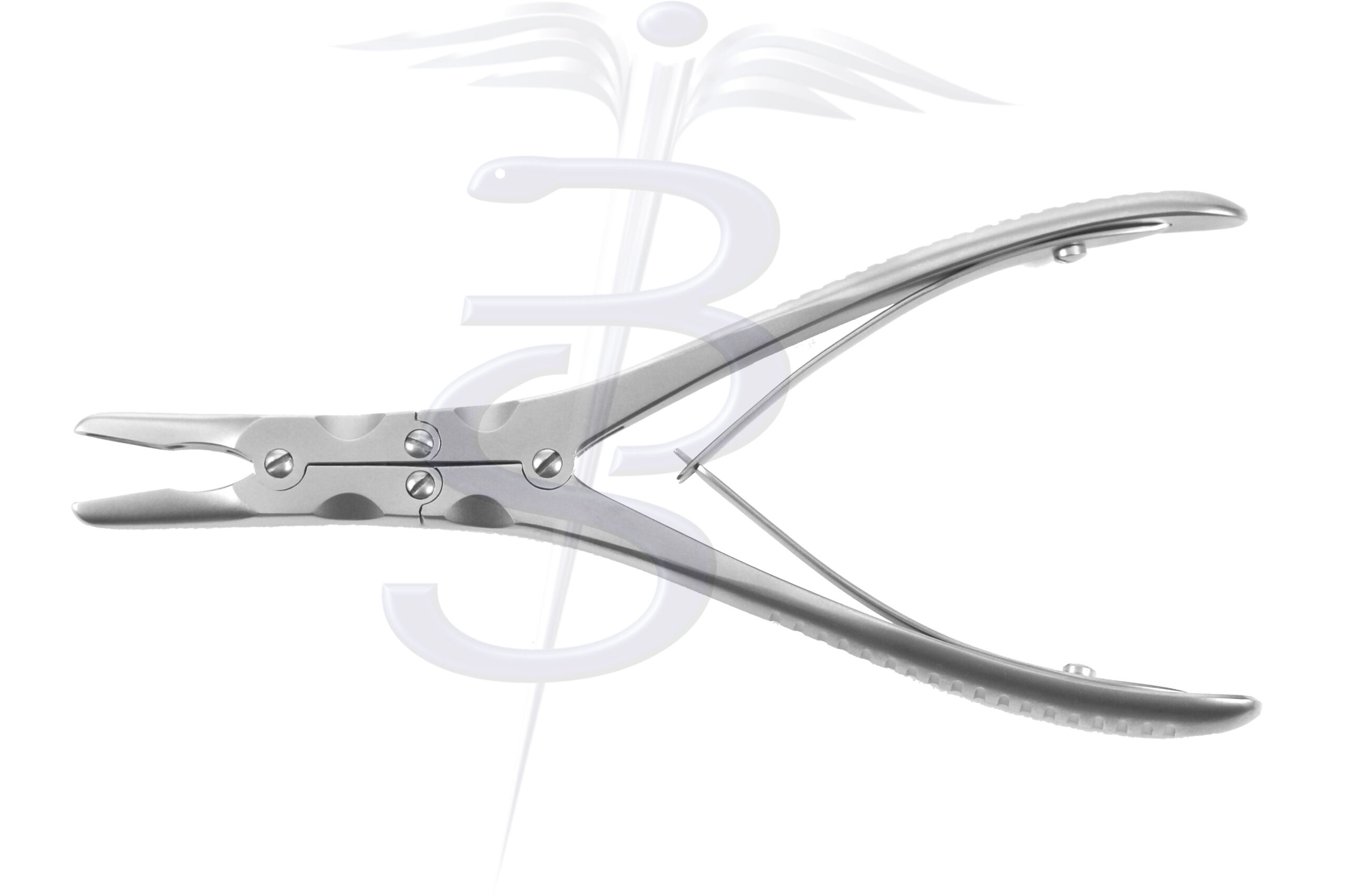 Beyer Bone Rongeur Compound Action Straight with 3mm Bite Overall Length 180mm - Bolton Surgical