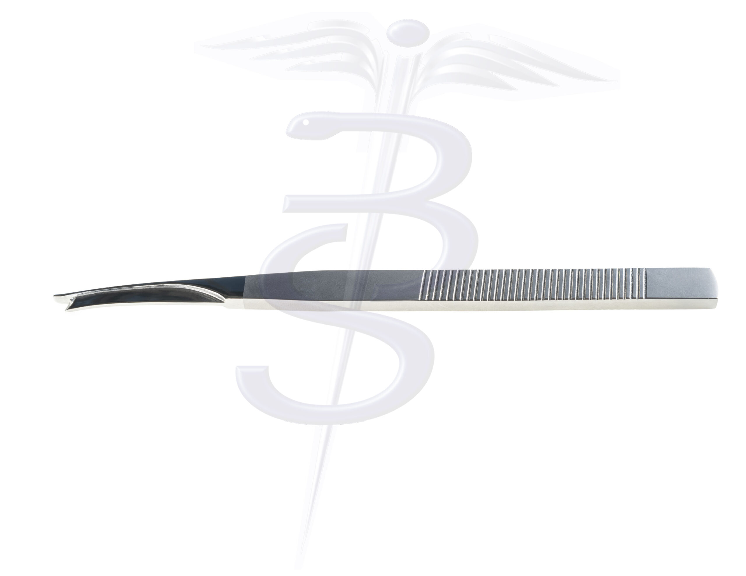 Silver Chisel / Osteotome Right 4mm Wide Blade with 7mm Guard Overall Length 180mm - Bolton Surgical