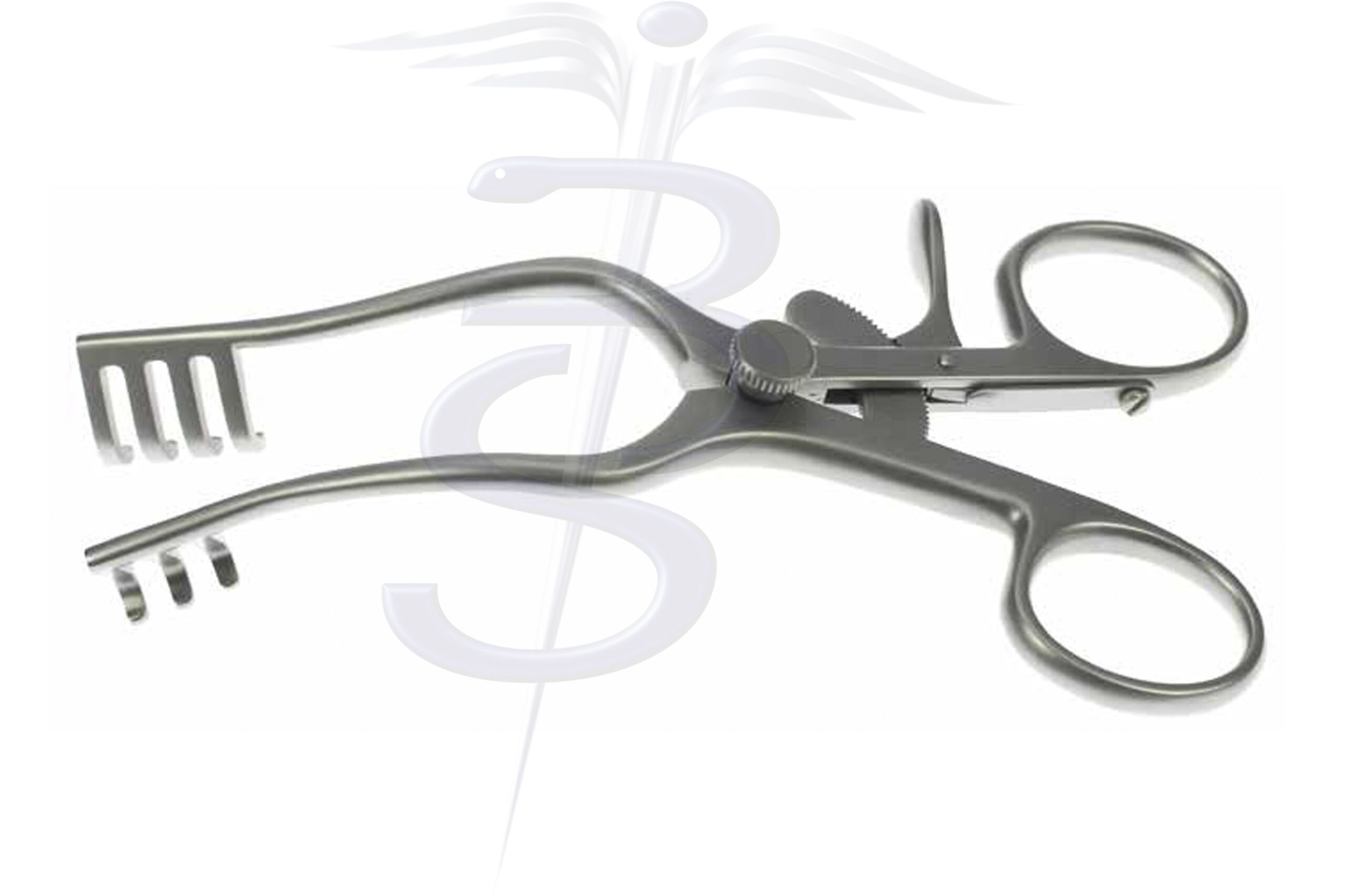 Jefferson Self Retaining Retractor 3:4 Teeth Blunt Overall Length 130mm - Bolton Surgical